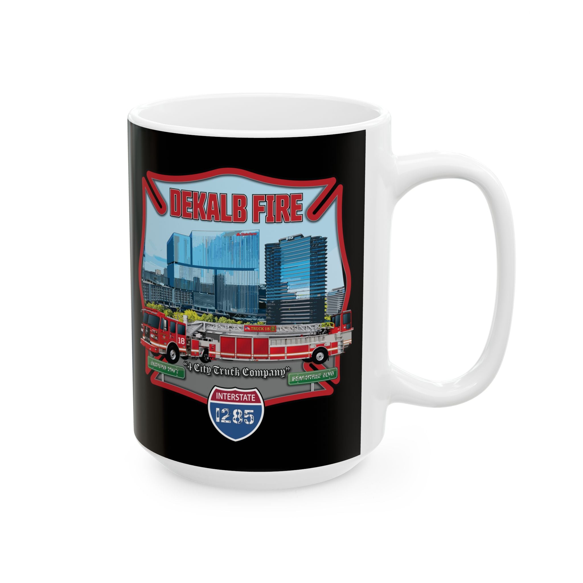 Dekalb County Fire Tiller 18 Mug, (11oz, 15oz)