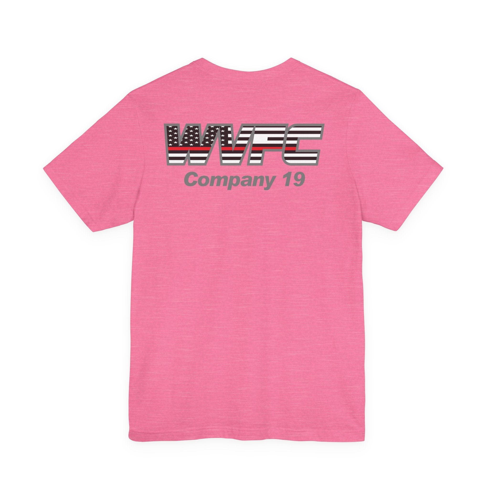 WVFC Goat Version 3 Red Line Flag Gray - Unisex Jersey Short Sleeve Tee