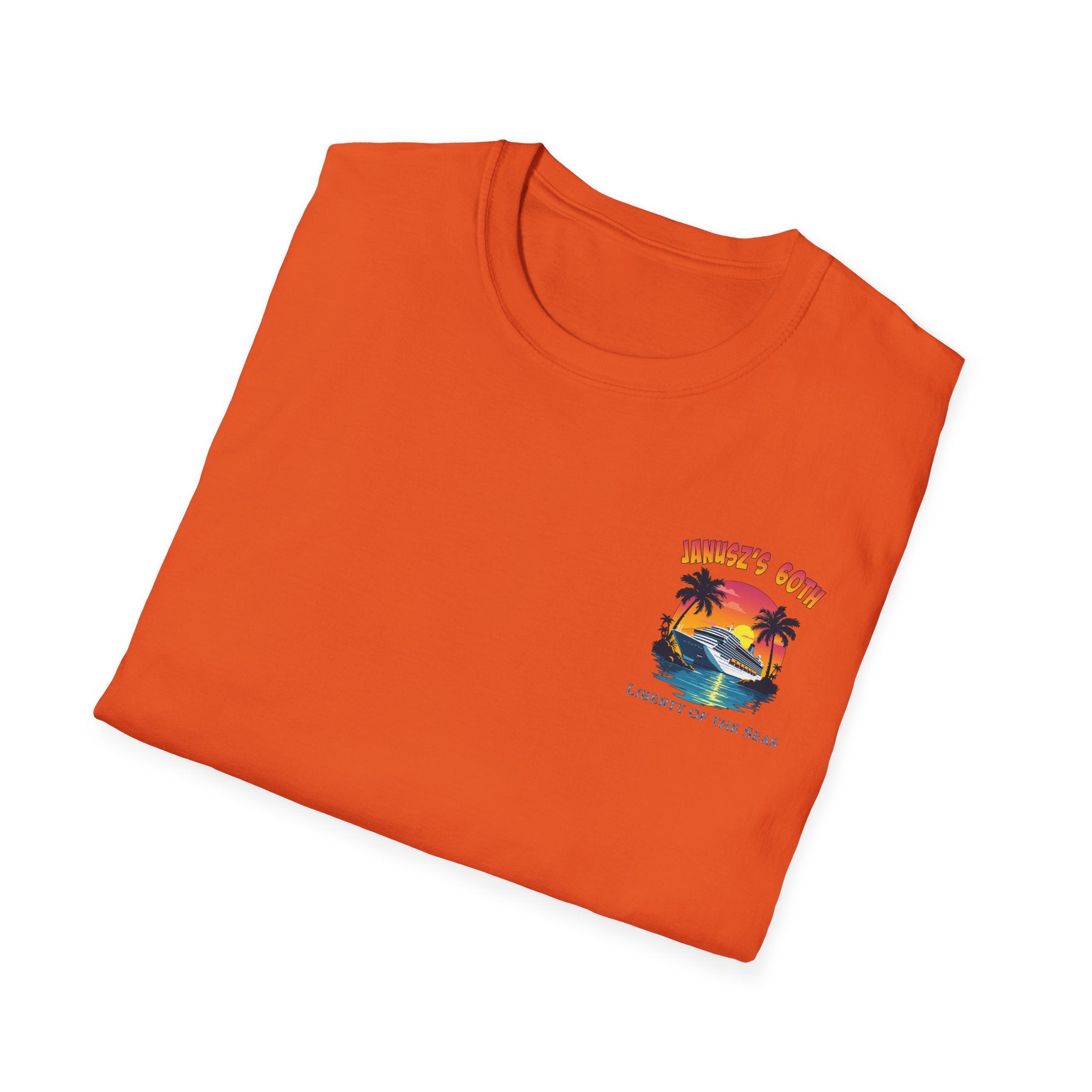 Renee Family Cruise Colorful - Unisex Softstyle Cotton T-Shirt