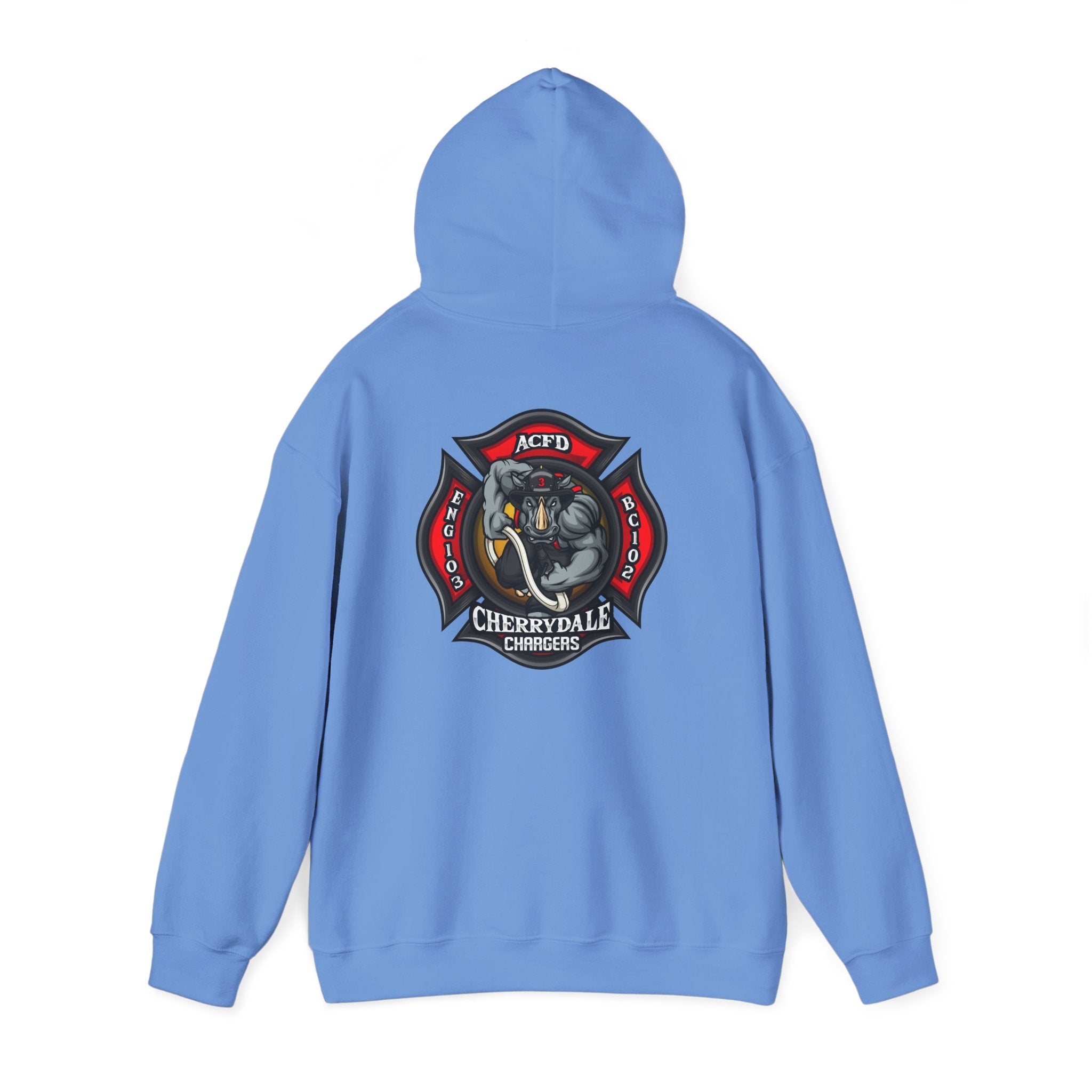 Arlington Station 3 Rhino Front/Back - Gildan Heavy Blend™ Hooded Sweatshirt