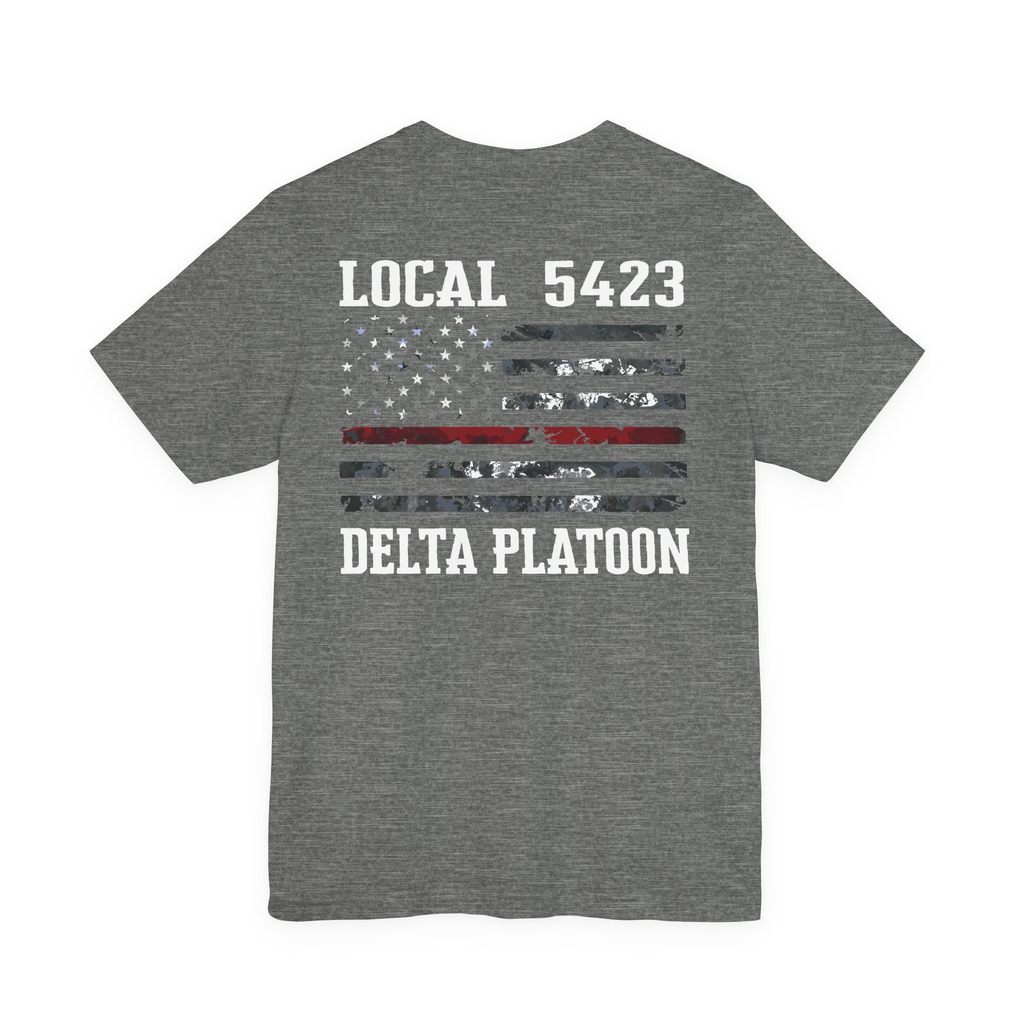 Manheim Township Local Delta Platoon Local white - Bella+Canvas Soft Unisex Tee