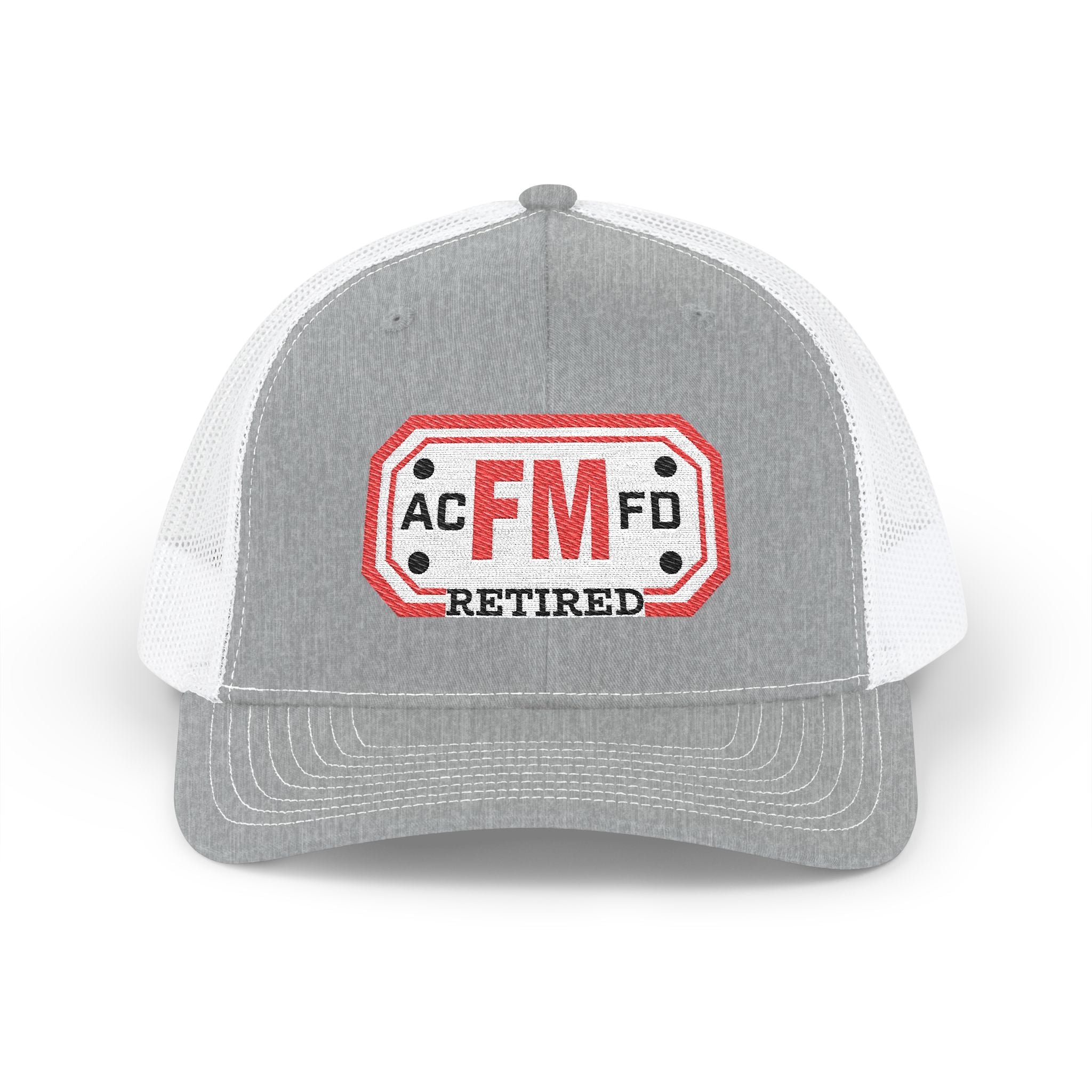 Retired Arlington Fire Marshal Red - Snapback Trucker (Richardson 112 Style Hat)