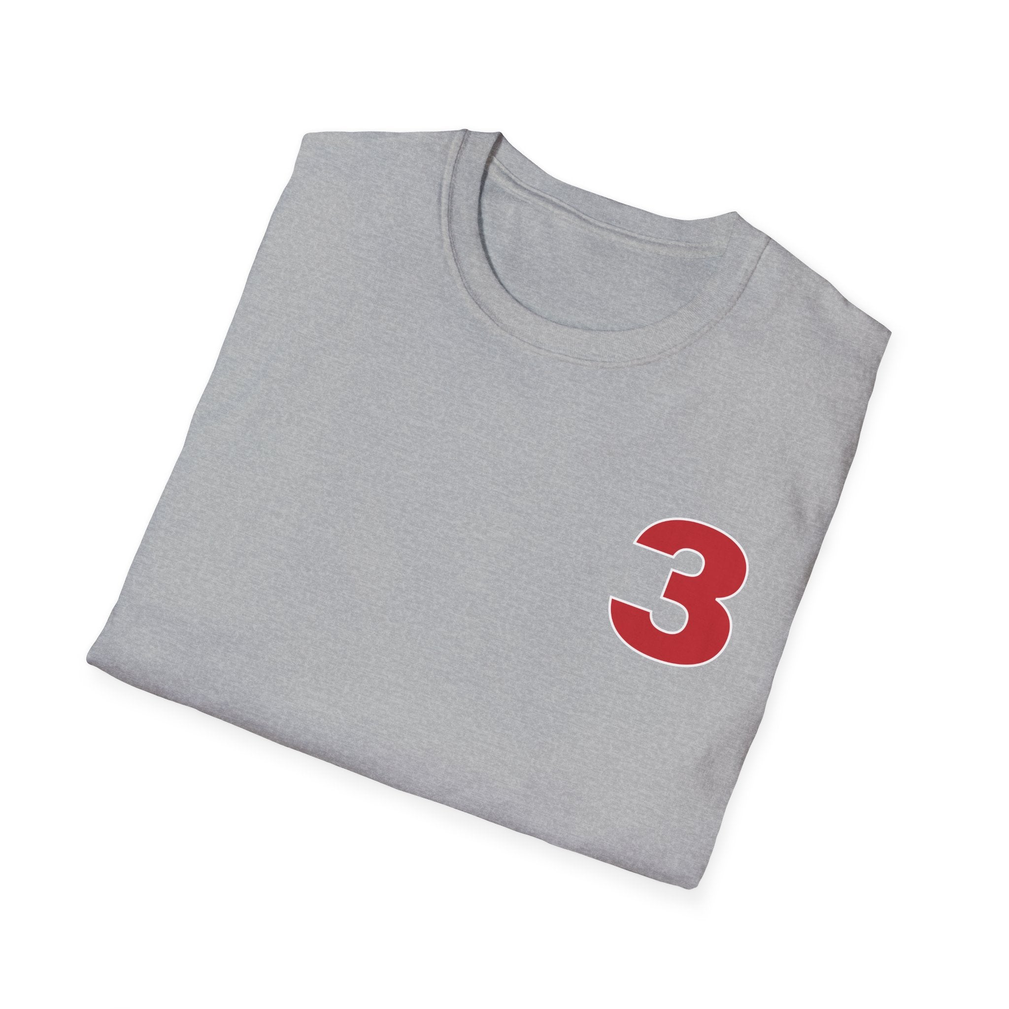 Station 3 front / Rhino back Logo - Gildan Soft Cotton Softstyle T-Shirt
