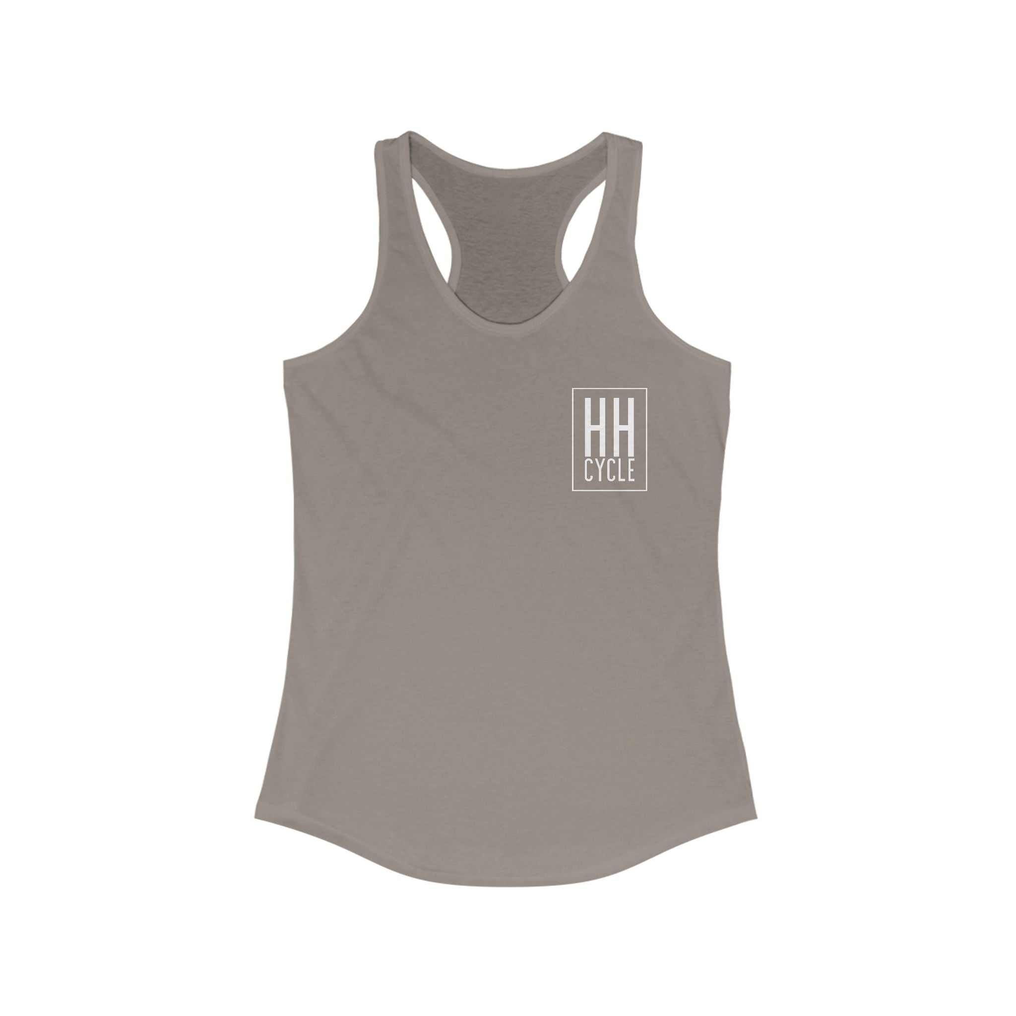 HH Cycle Work Hard Logo Dark Colors - Women's Ideal Racerback Tank