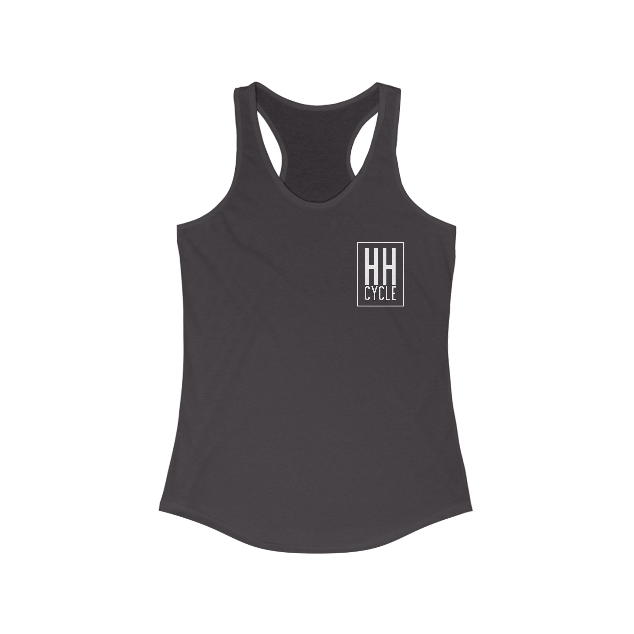 HH Cycle Work Hard Logo Dark Colors - Women's Ideal Racerback Tank