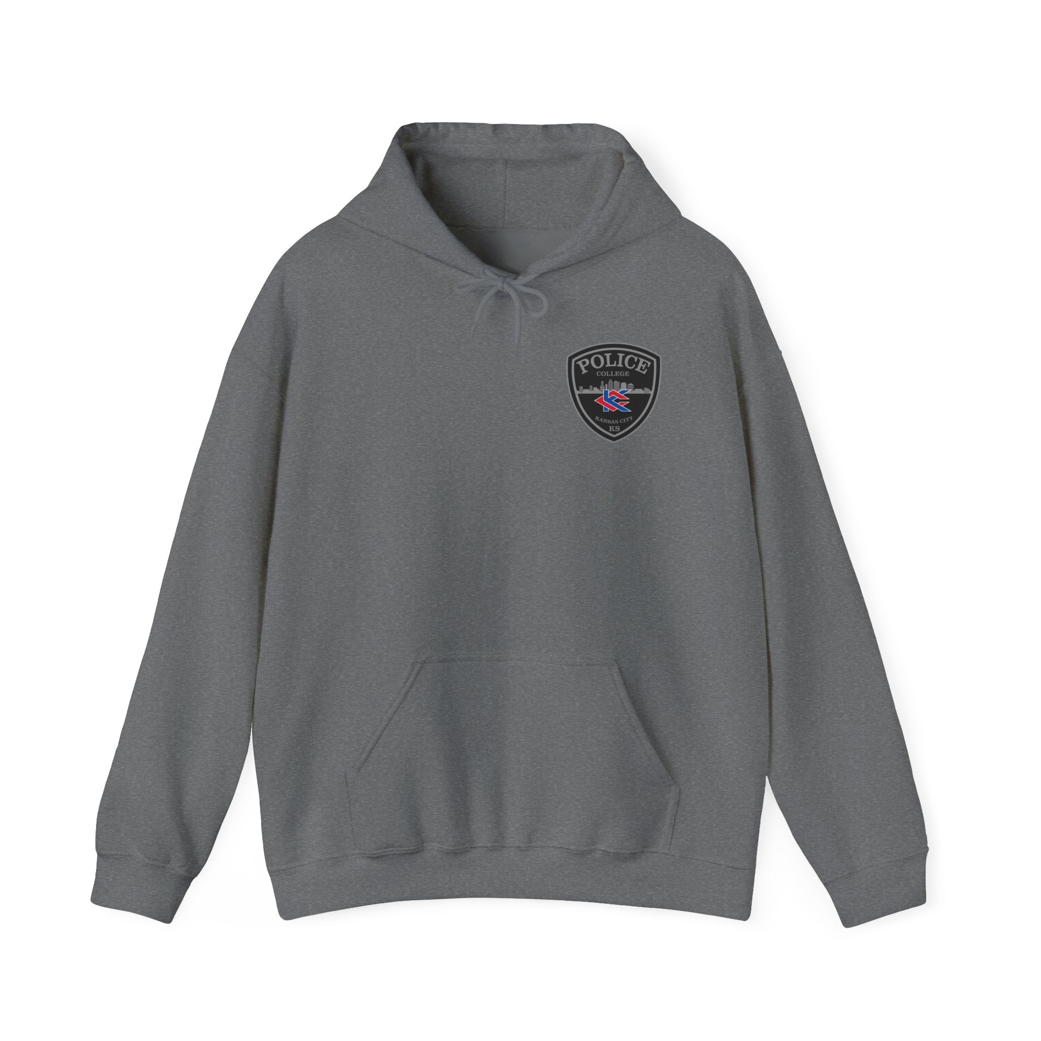 Kansas City College Police Grey Patch - Unisex Heavy Blend™ Hooded Sweatshirt