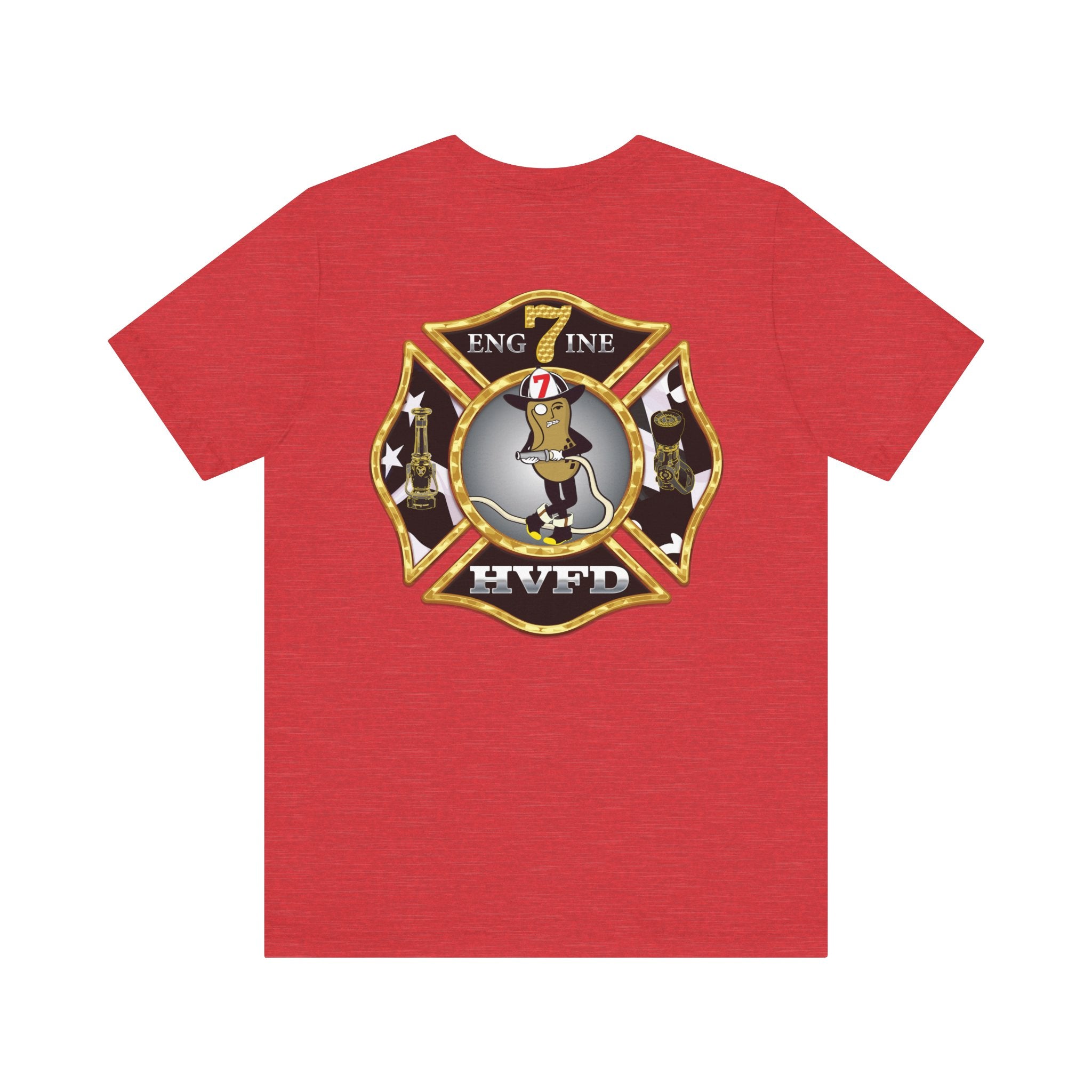 Hollywood MD Vol Fire Eng7ine - Bella+Canvas Soft Unisex Tee