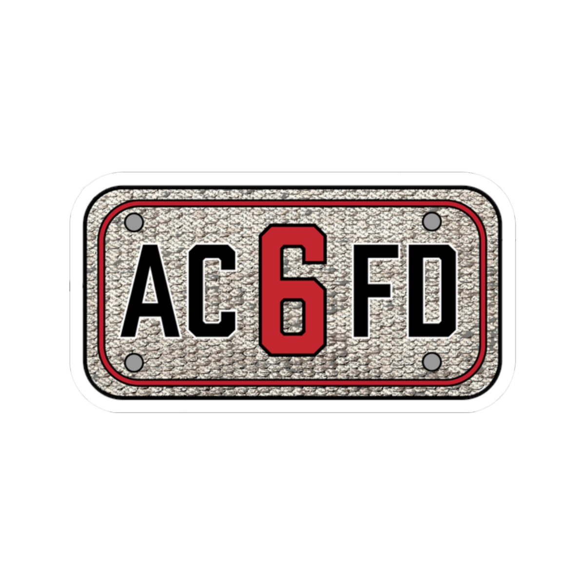ACFD 6 Engine Hose Patch - Kiss-Cut Stickers