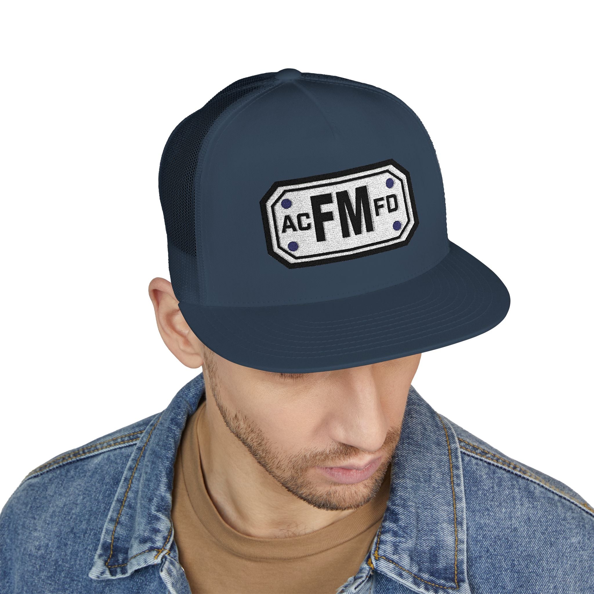 Arlington Fire Marshal - 5 Panel Trucker Cap (Embroidery)