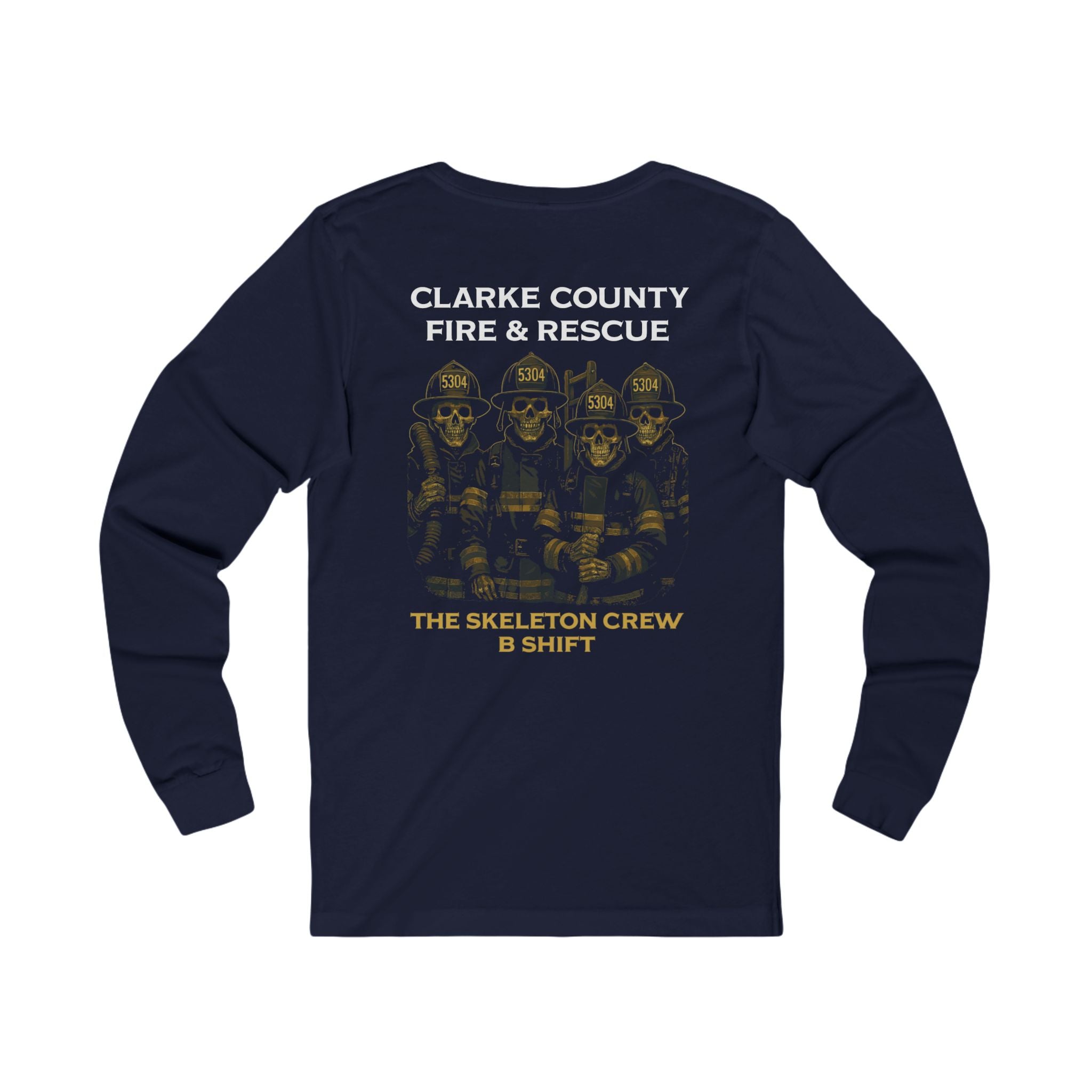 Clarke County B Shift version 1 - Bella-Canvas Soft Jersey Cotton Long Sleeve Tee