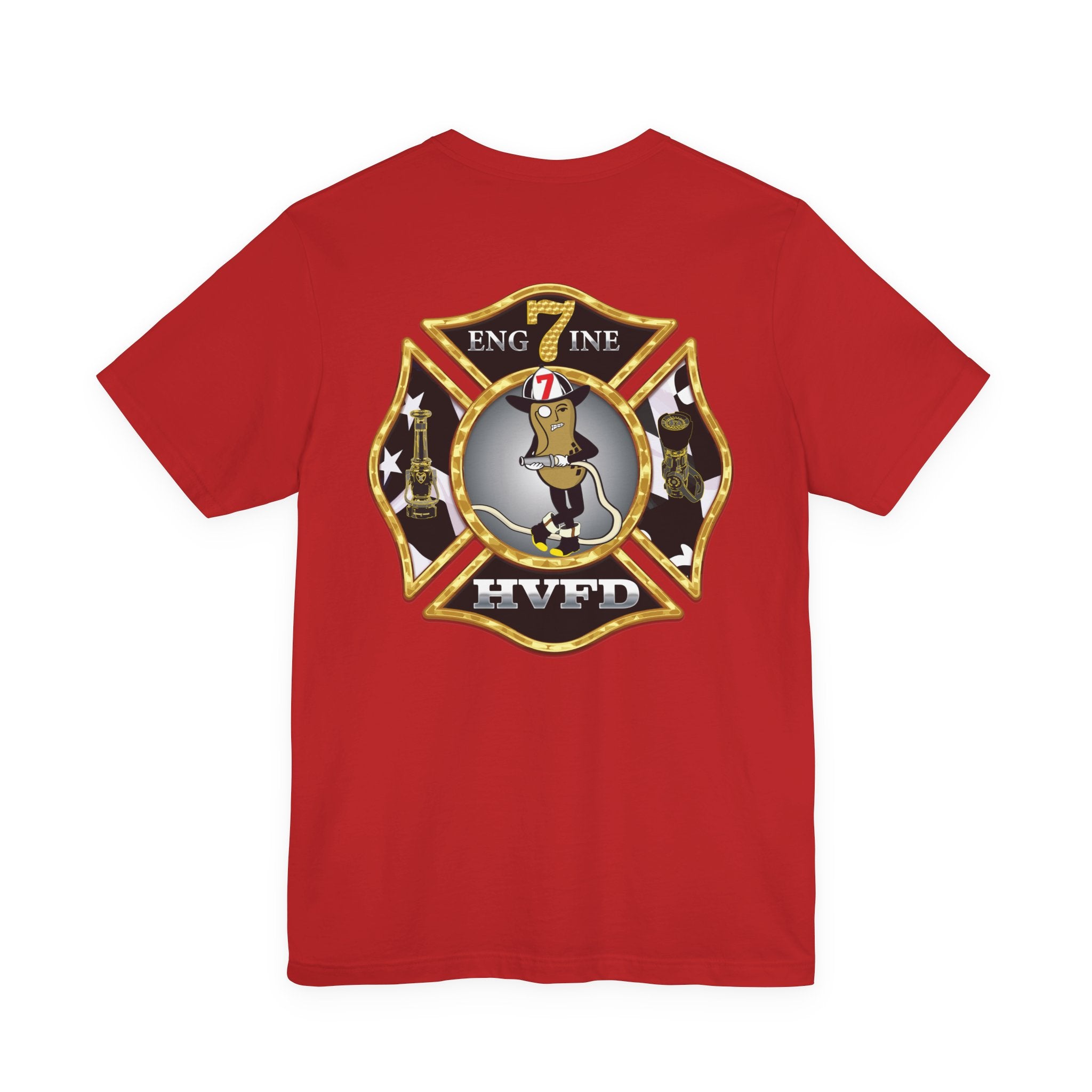 Hollywood MD Vol Fire Eng7ine - Bella+Canvas Soft Unisex Tee
