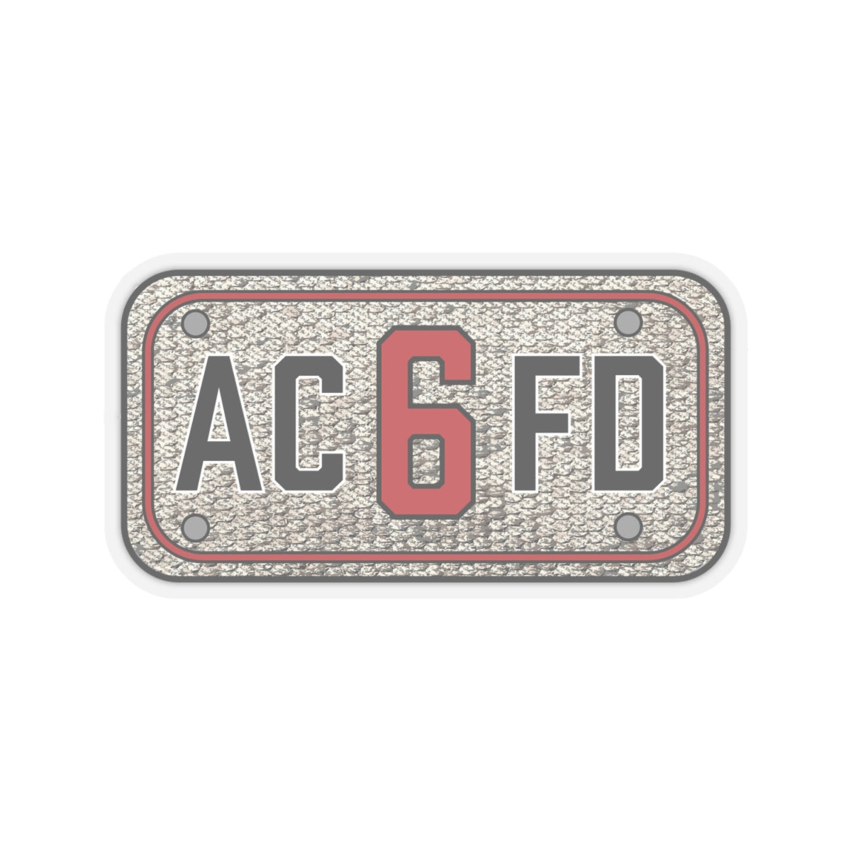 ACFD 6 Engine Hose Patch - Kiss-Cut Stickers