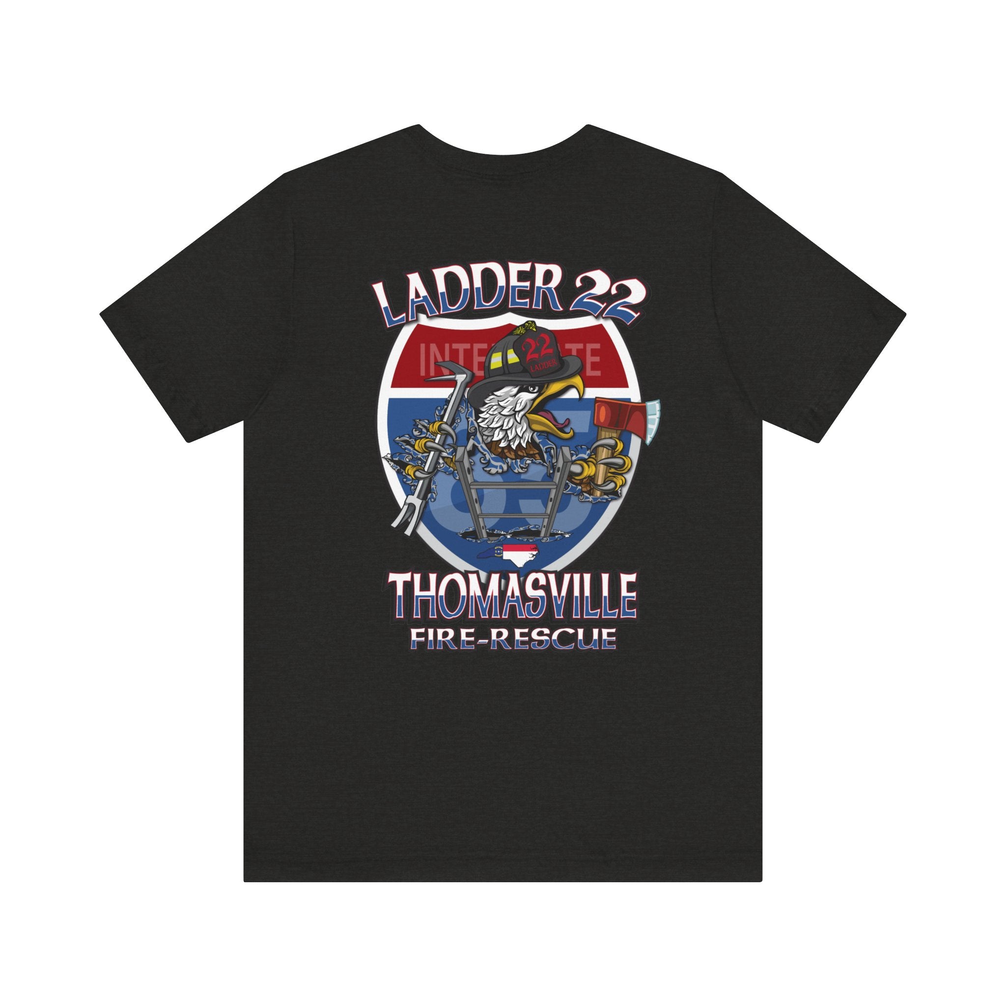 Thomasville Fire NC Ladder 22 - Bella+Canvas Soft Unisex Tee