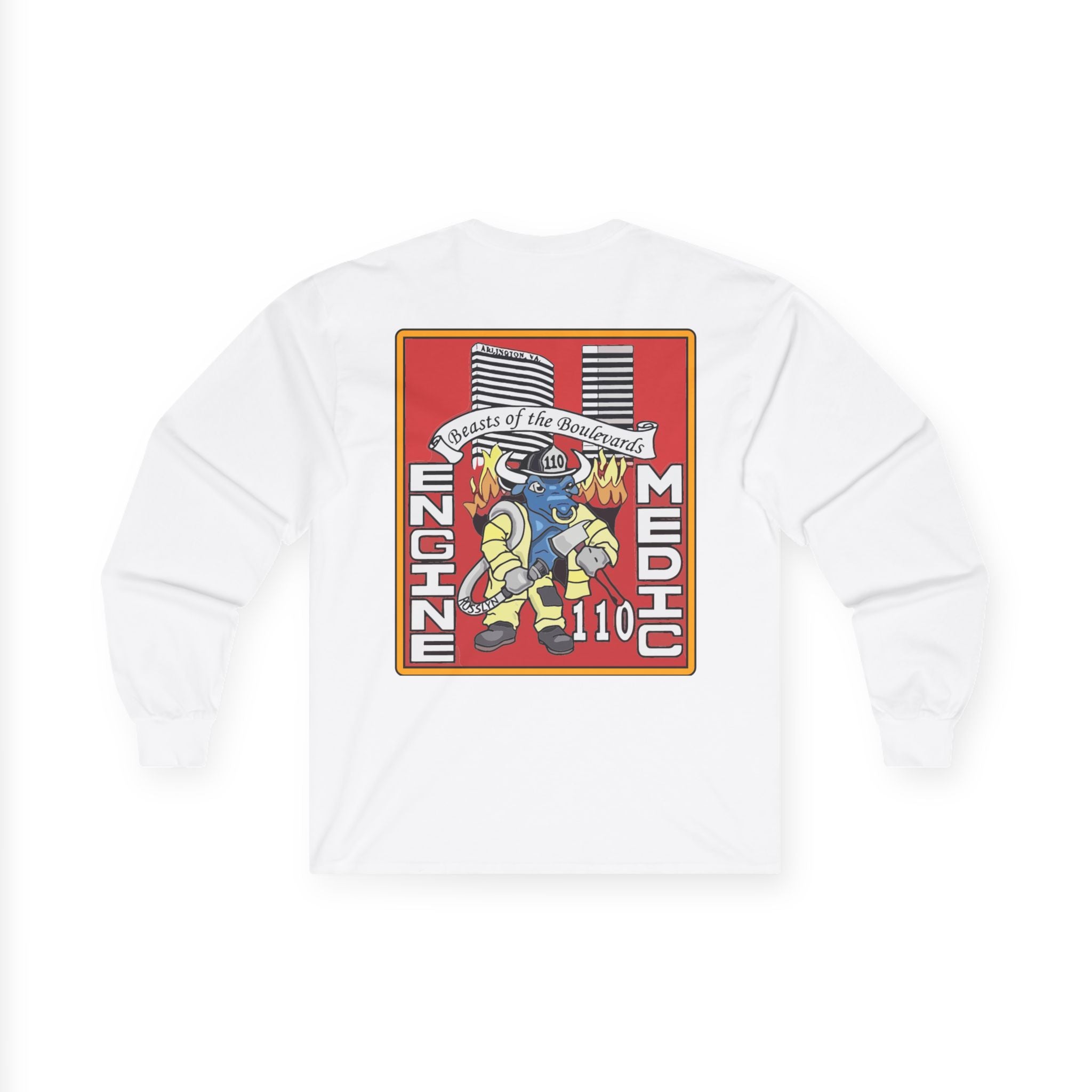 Arlington Station 10 Beast of Blvd (version 2) - Unisex Ultra Cotton Gildan Long Sleeve Tee
