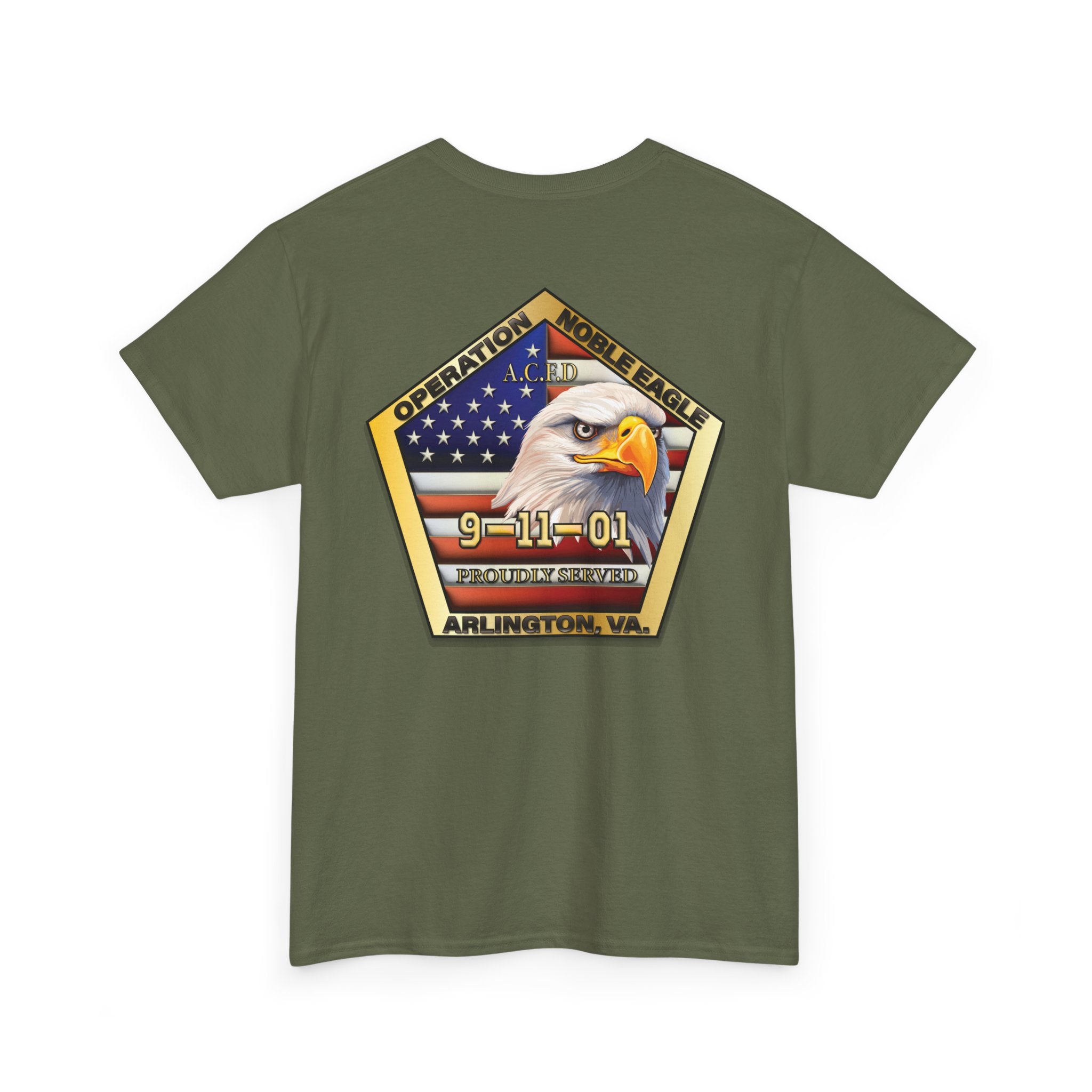 Operation Noble Eagle/Old Arlington Patch -Heavy Cotton Unisex Tee