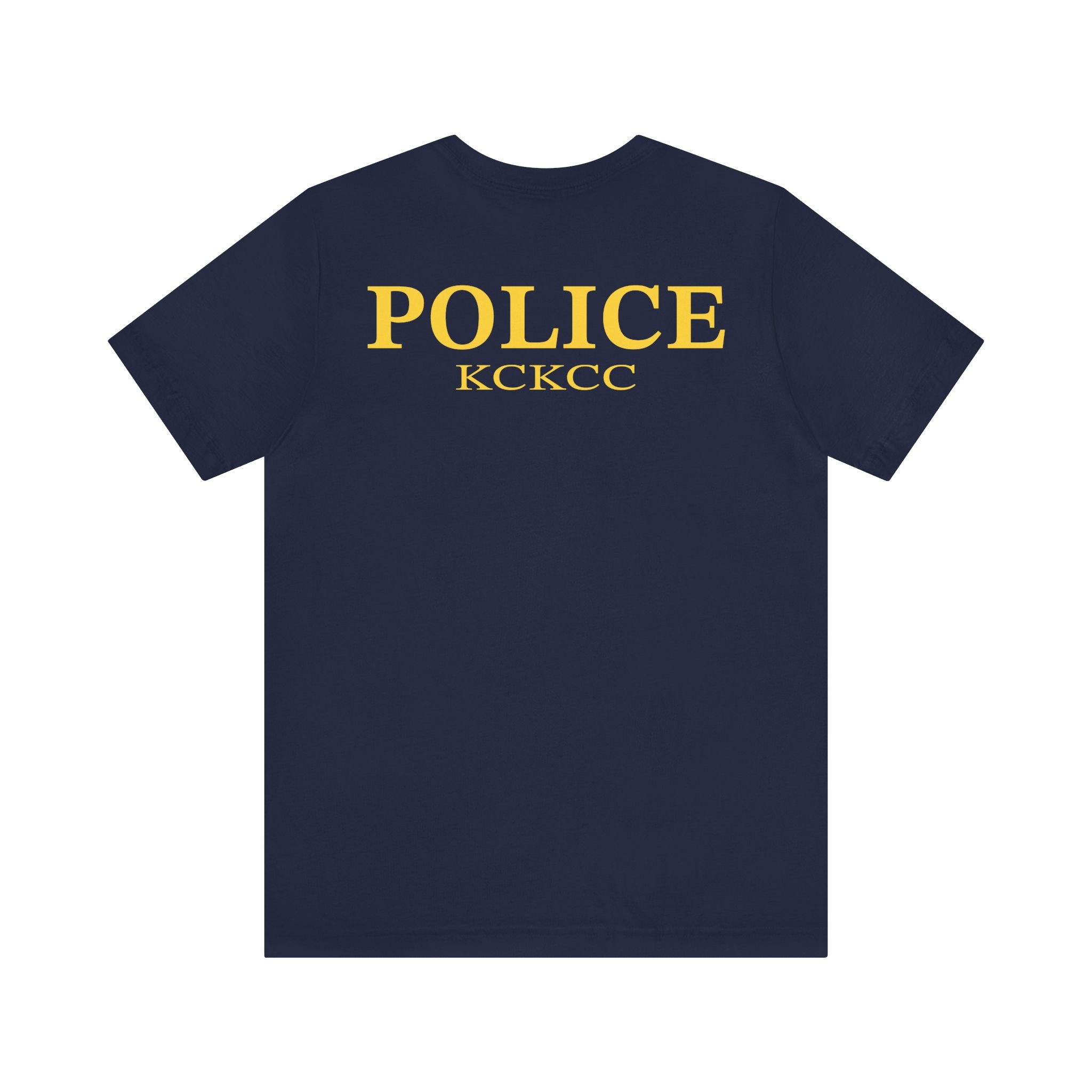 KCKCC Police Patch Black & White - Unisex Jersey Short Sleeve Tee