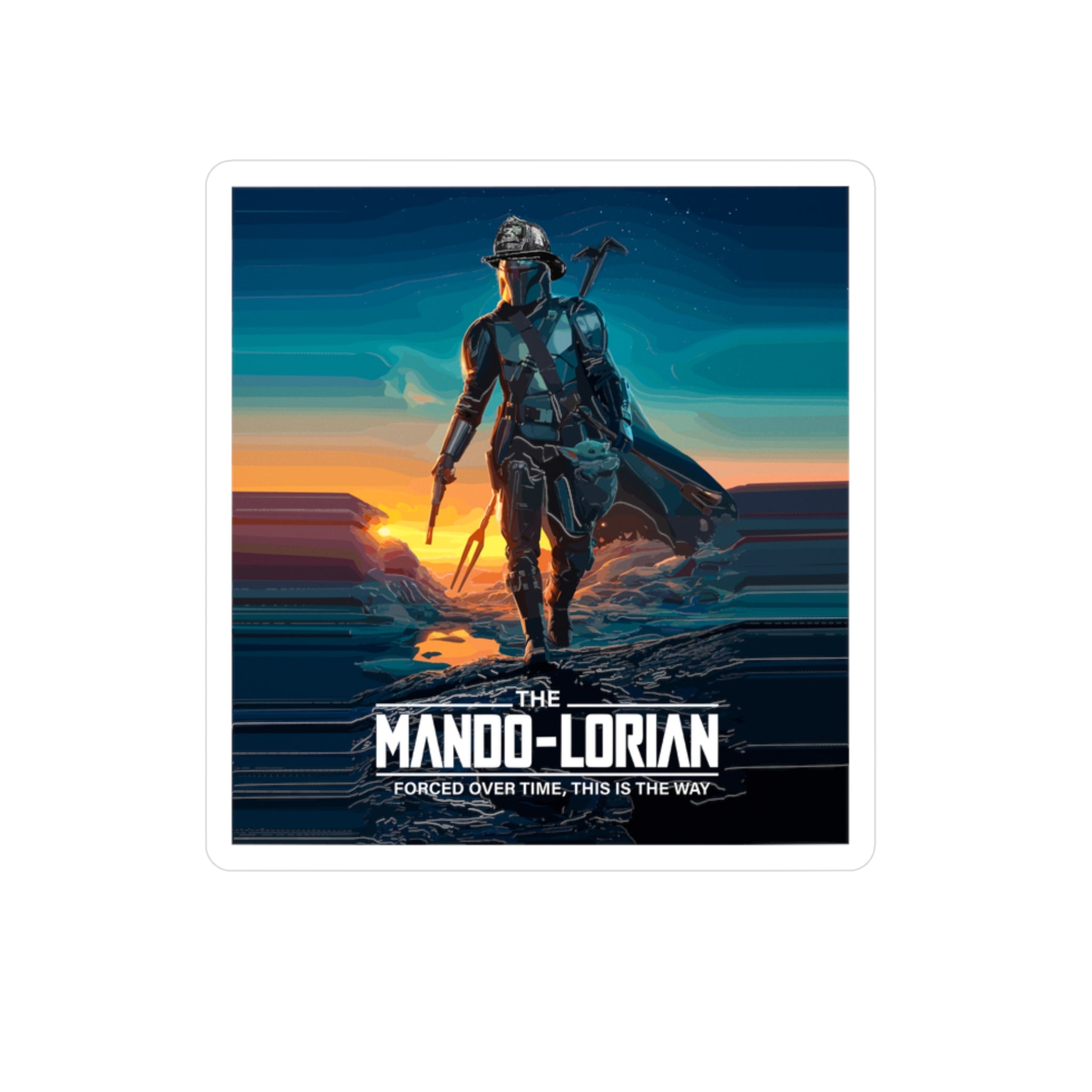 Kiss-Cut Vinyl Decals - Mando-Lorian