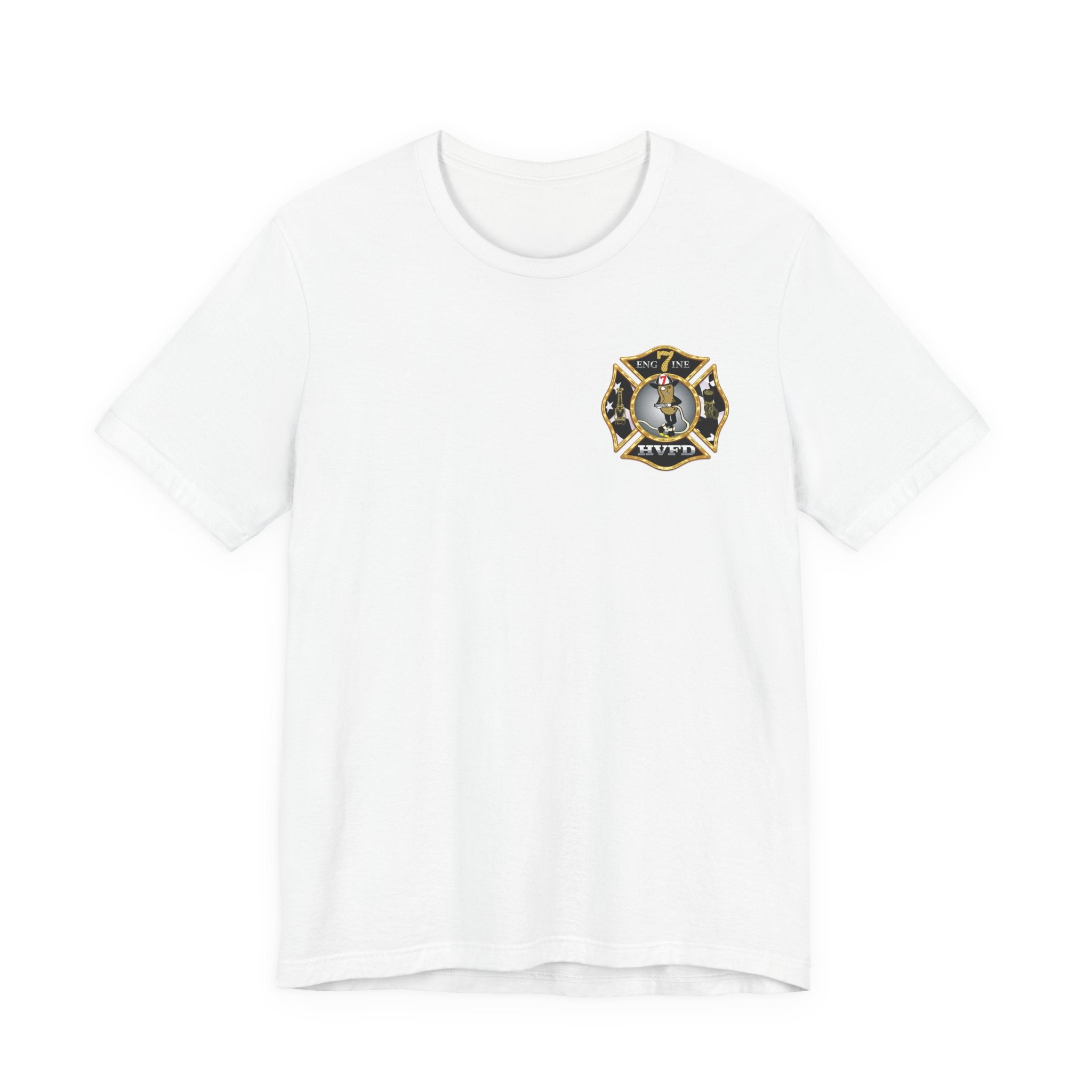 Hollywood MD Vol Fire Eng7ine - Bella+Canvas Soft Unisex Tee