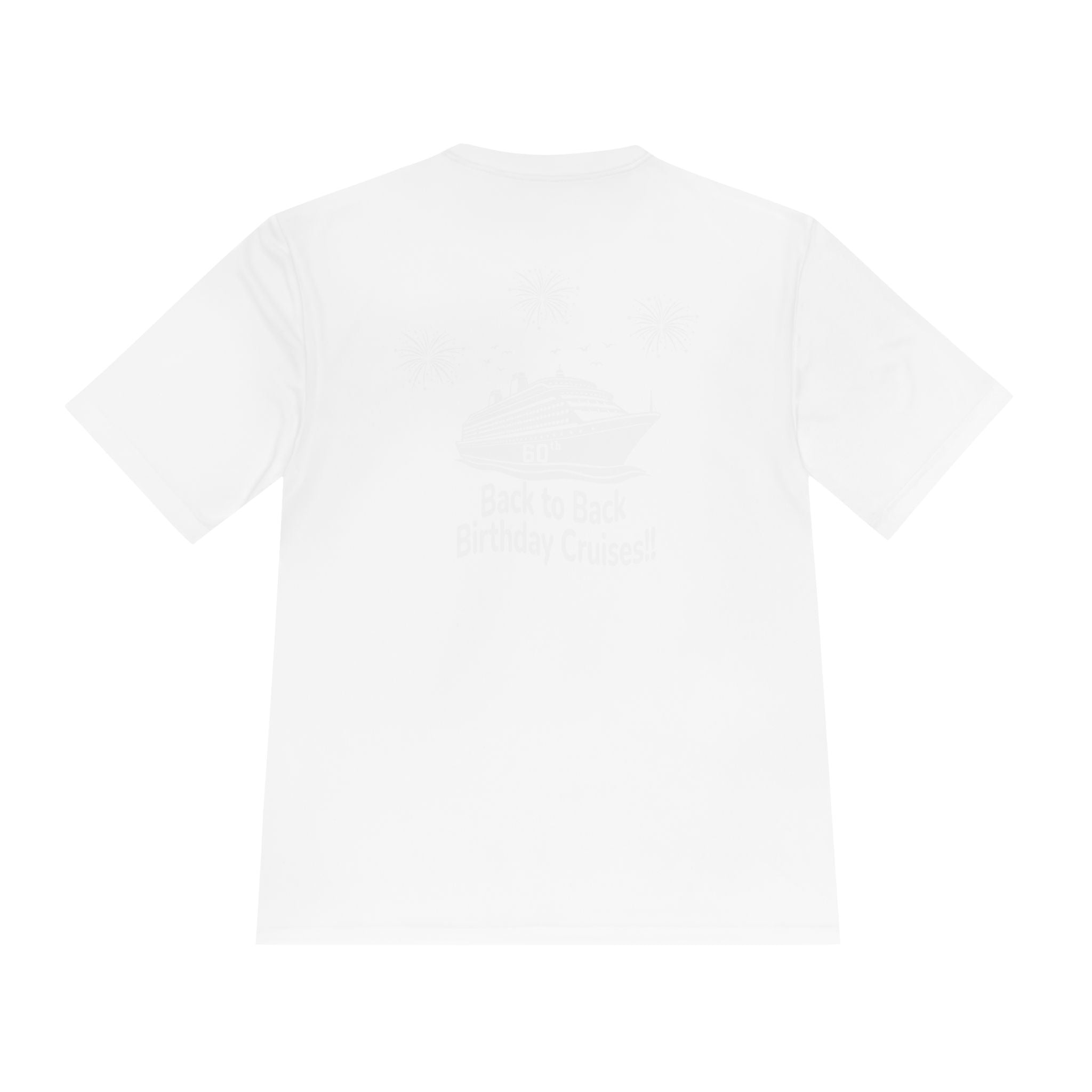 Diane Birthday Cruise White Text- Unisex Moisture Wicking Tee