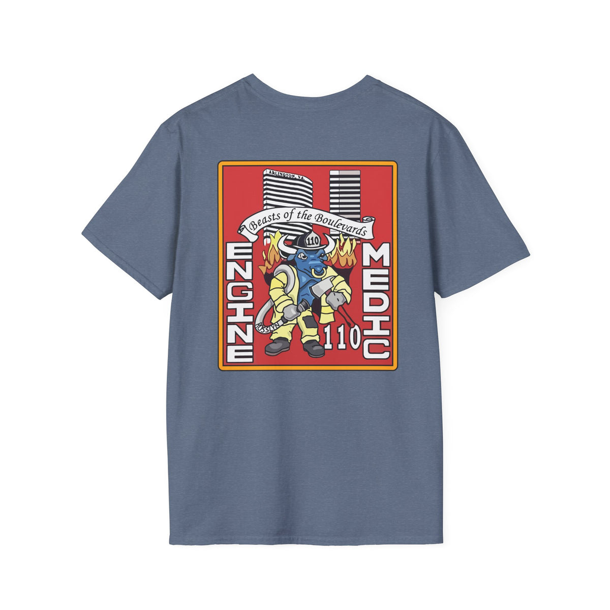 Arlington Station 10 Beast of Blvd (version 2) - Gildan Soft Cotton Softstyle T-Shirt