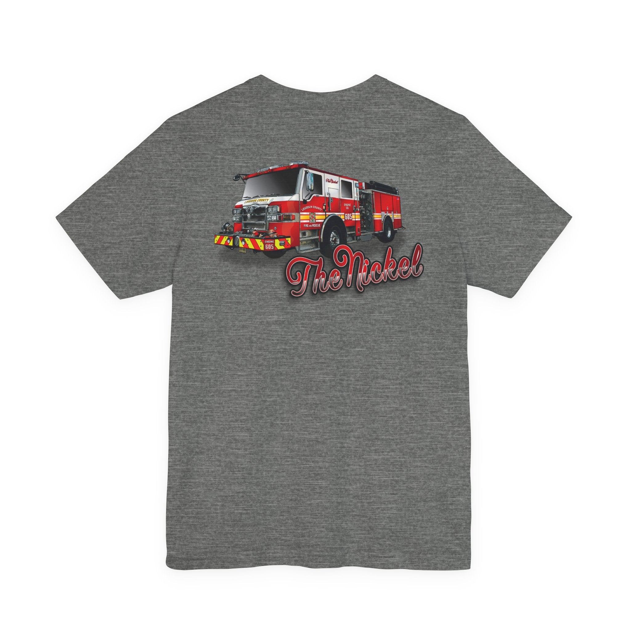 (Bigger Chest logo) LCFR Hamilton Station 5 version 4 Nickel Back- Bella+Canvas Soft Unisex Tee
