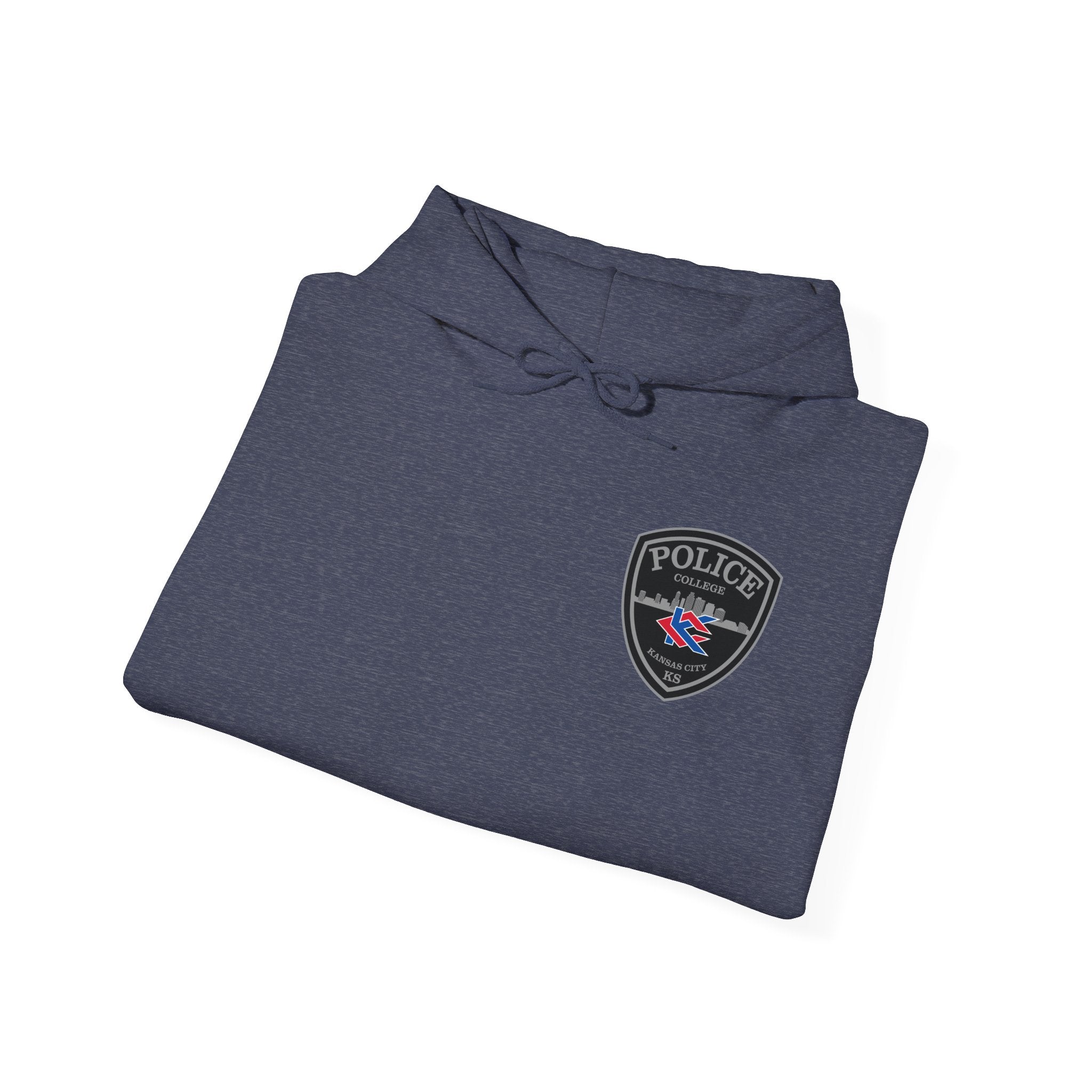 Kansas City College Police Grey Patch - Unisex Heavy Blend™ Hooded Sweatshirt