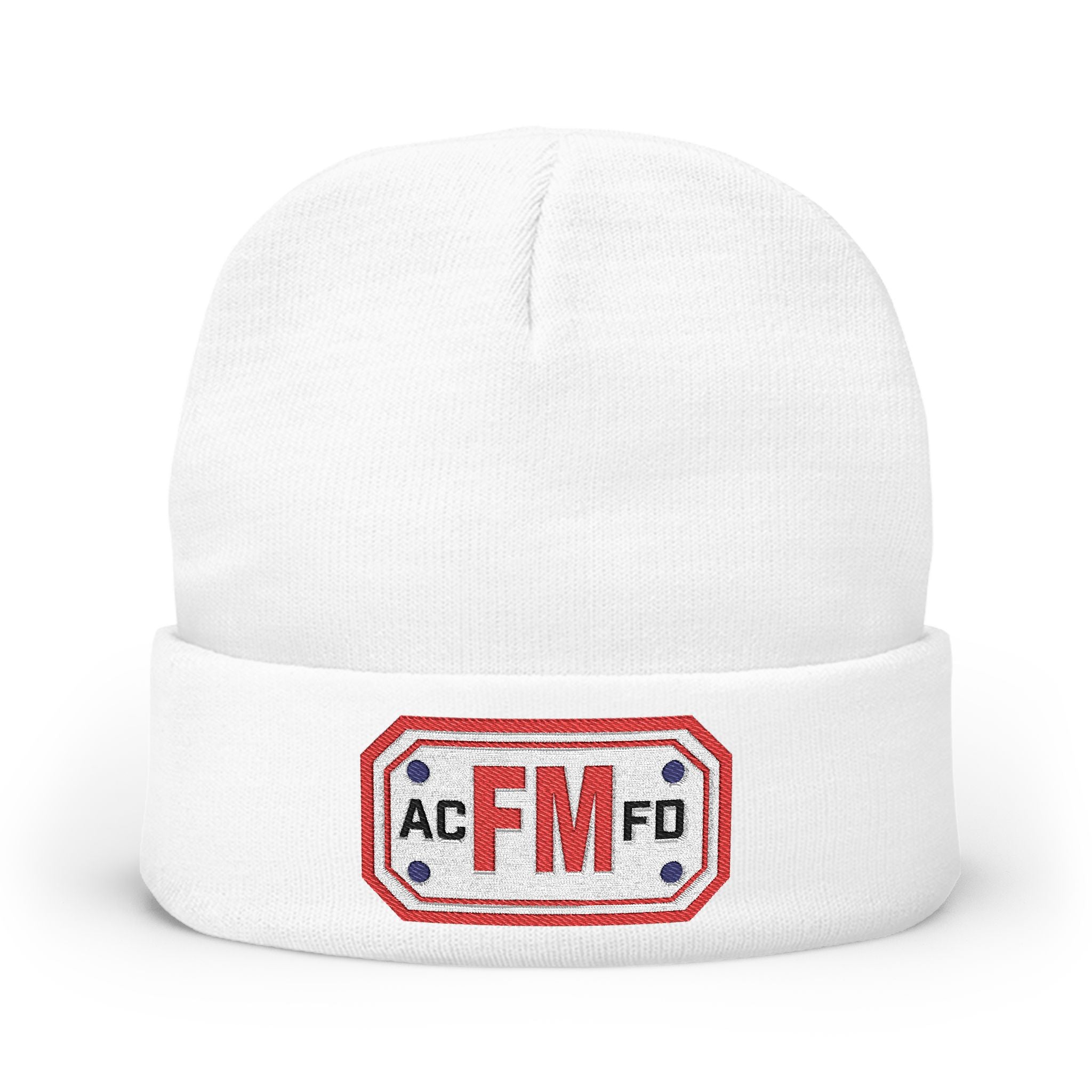 Arlington Fire Marshal Red - Knit Beanie (Embroidery)