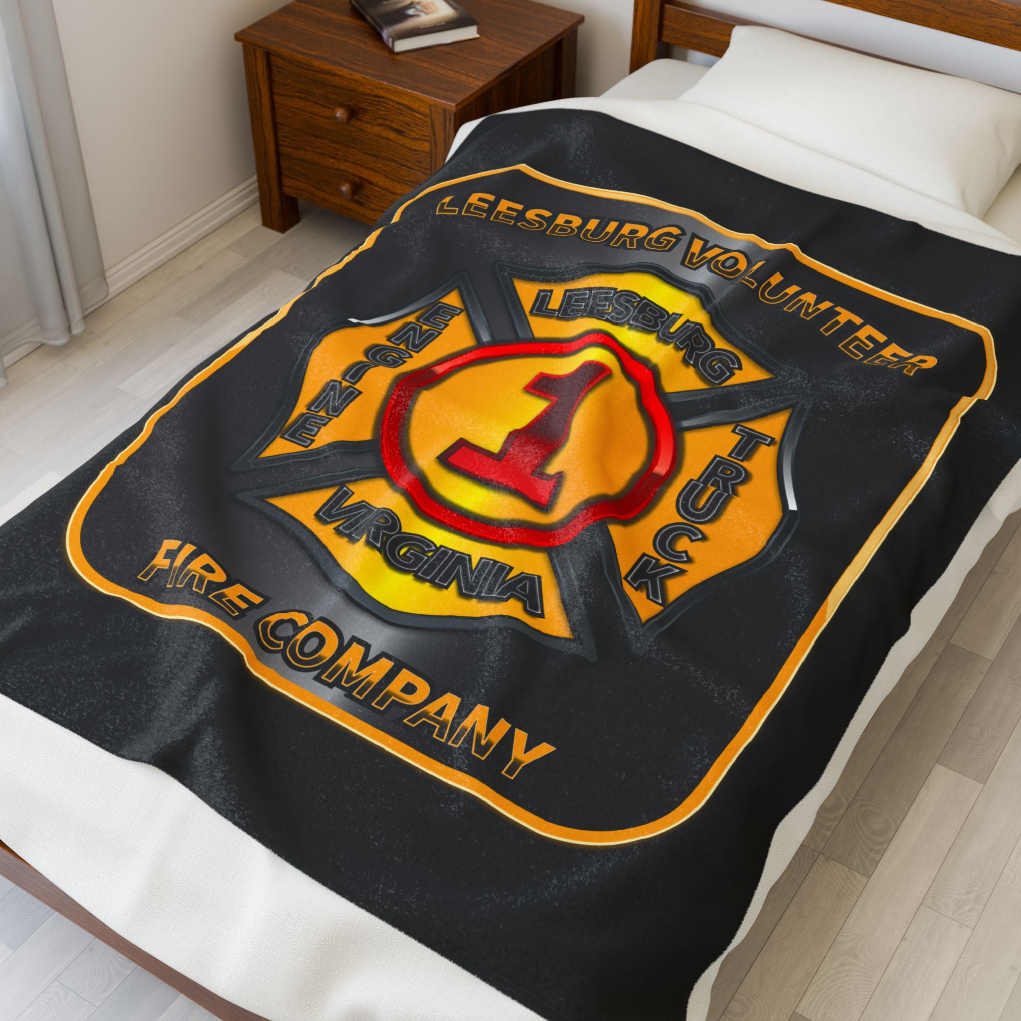 Leesburg Vol. Fire Co. - Velveteen Plush Blanket