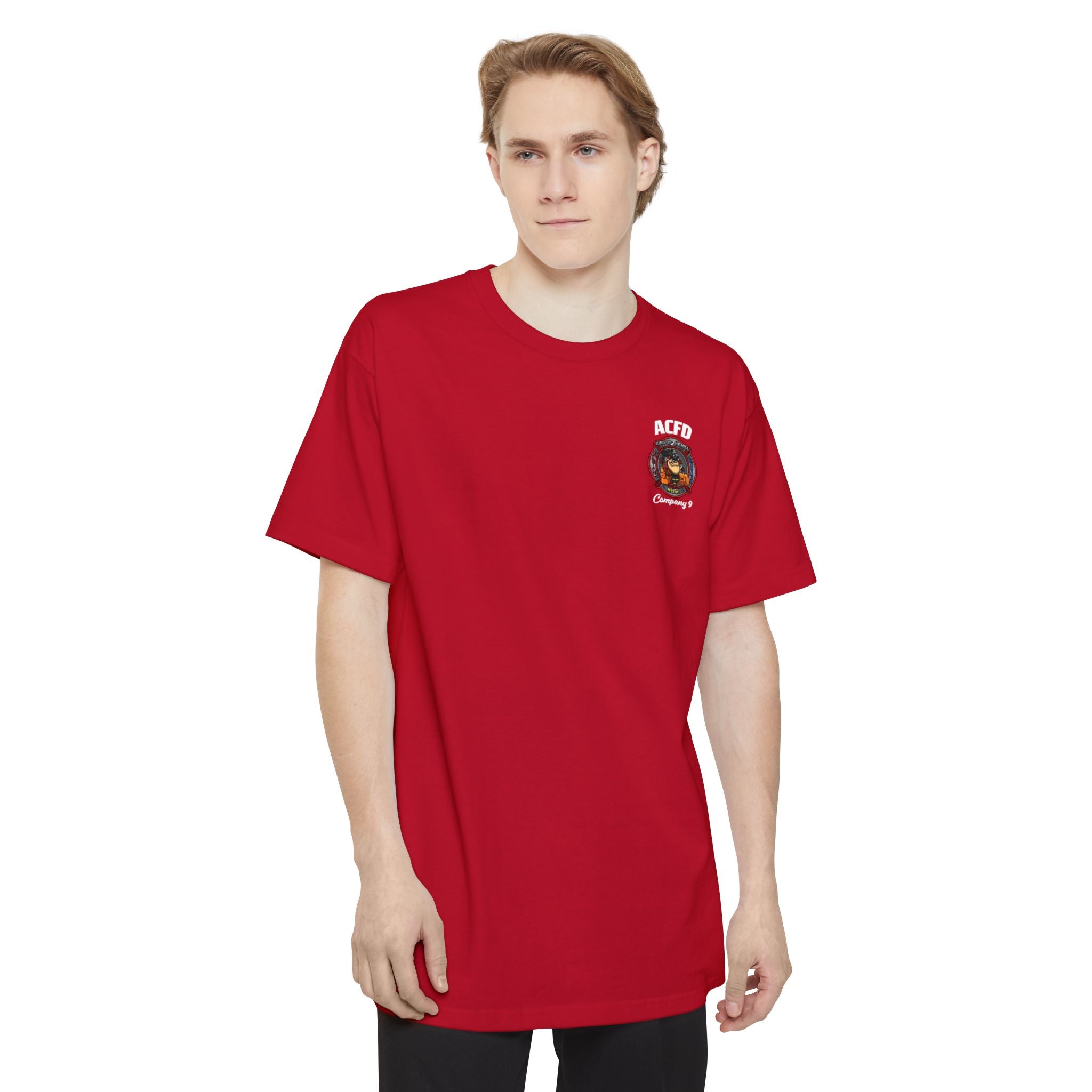 (Tall) Station 9 Firefighter Engine - Tall Beefy-T® - Unisex T-Shirt