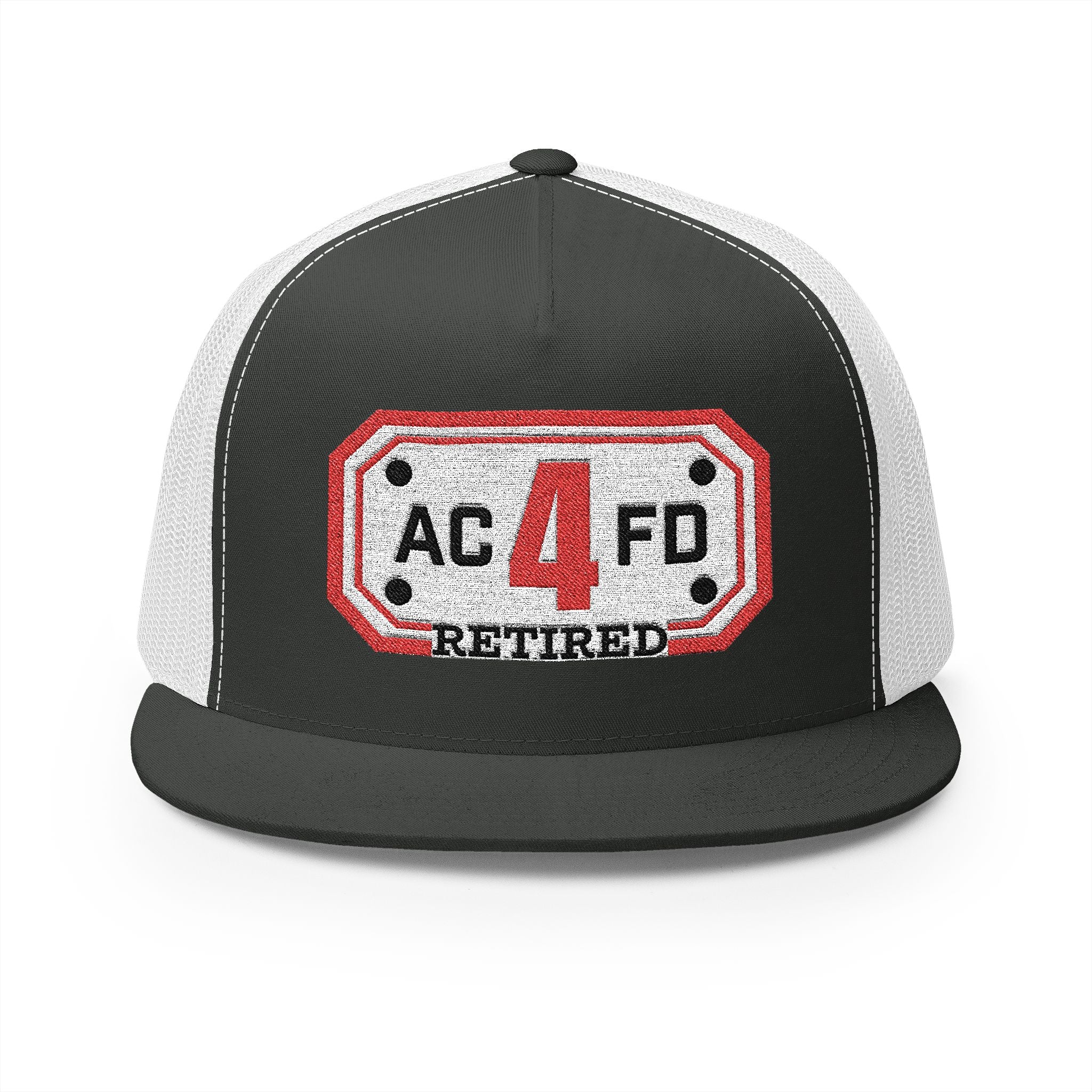 Retired Arlington Engine 4 - 5 Panel Trucker Cap (Embroidery)