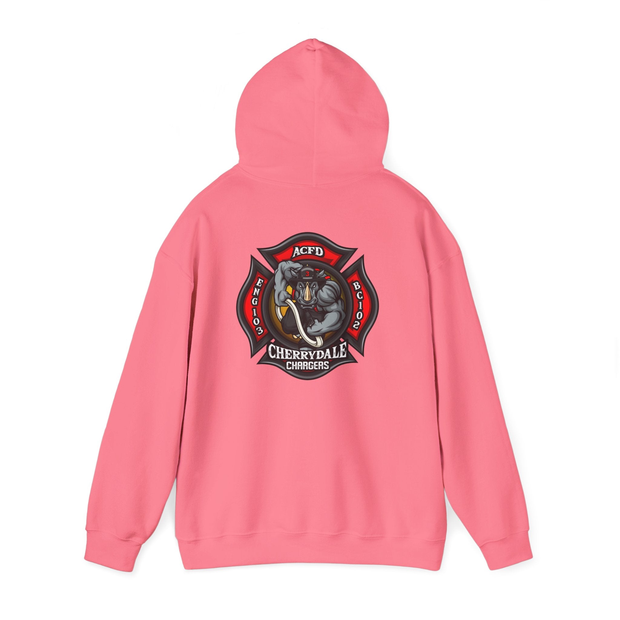 Arlington Station 3 Rhino Front/Back - Gildan Heavy Blend™ Hooded Sweatshirt