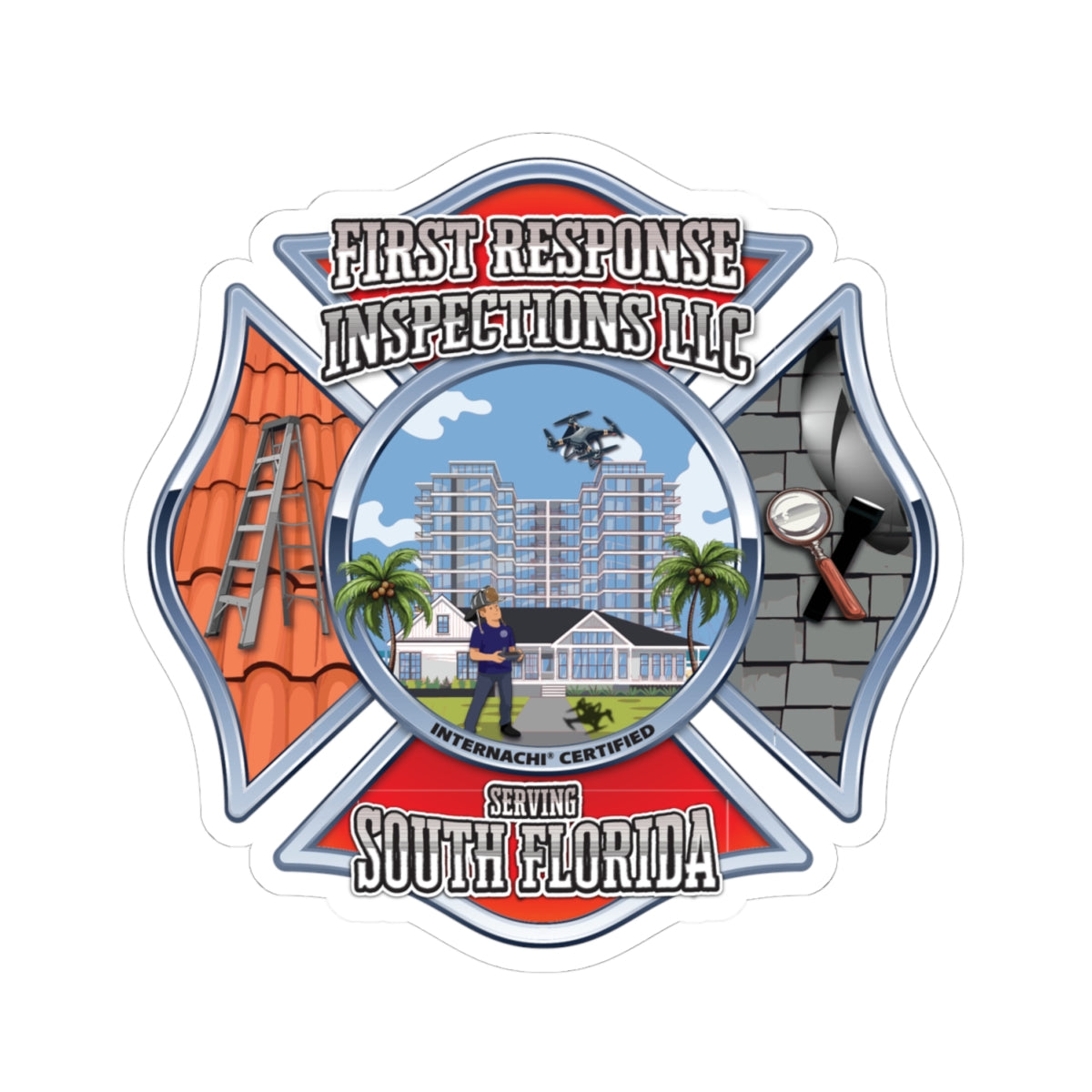 First Response Inspections LLC - Kiss-Cut Stickers