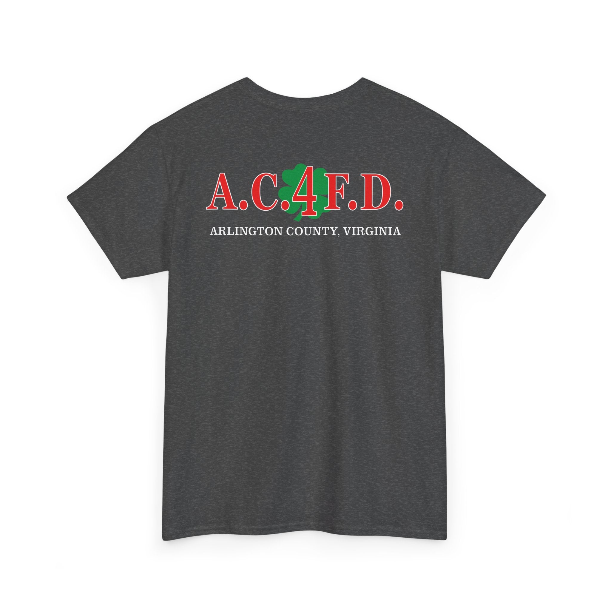 Station 4 Clover front /AC4FD back - Gildan 100% Cotton Tee Unisex Heavy