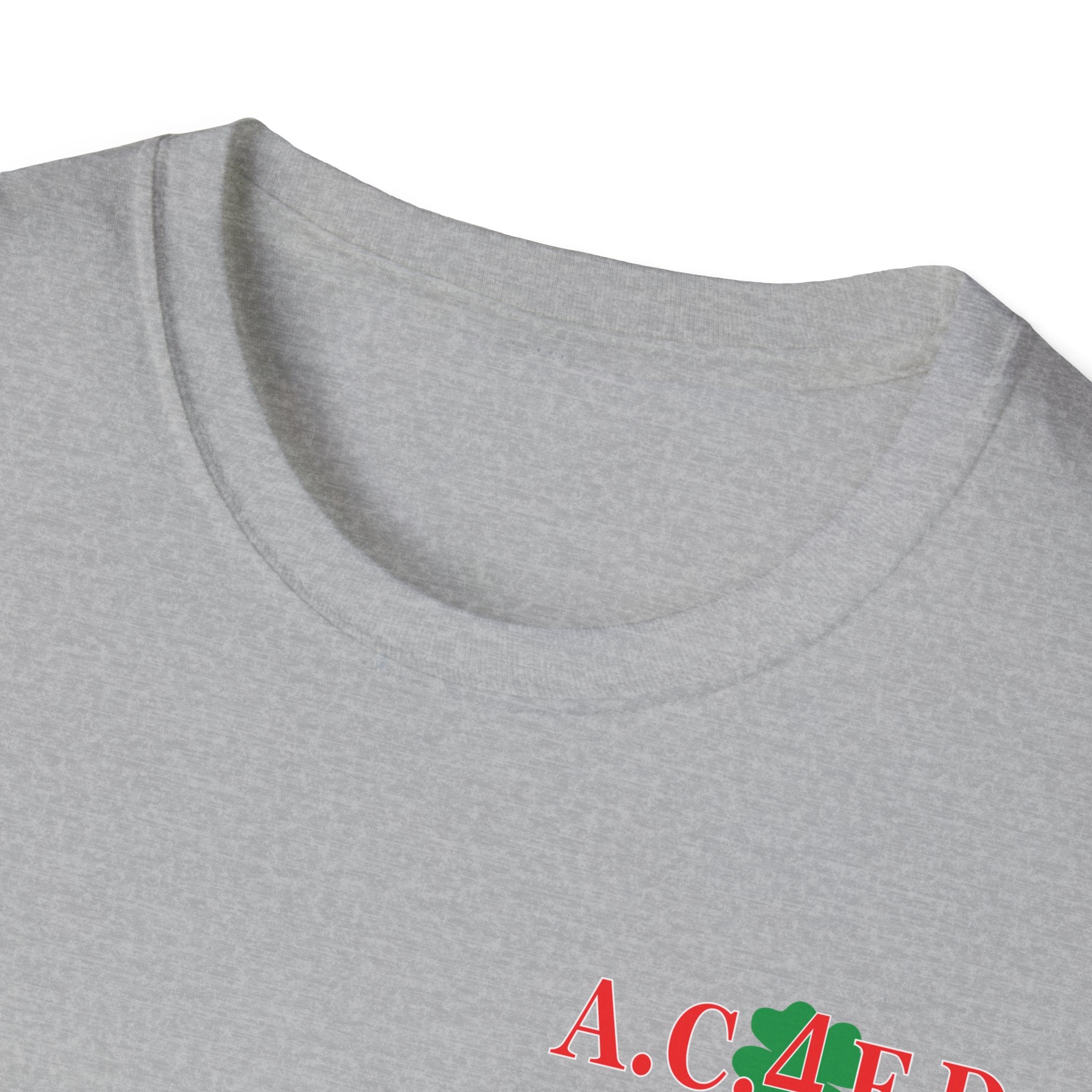 Station 4 acfd clover front/RatPack back - Gildan Soft Cotton Softstyle T-Shirt