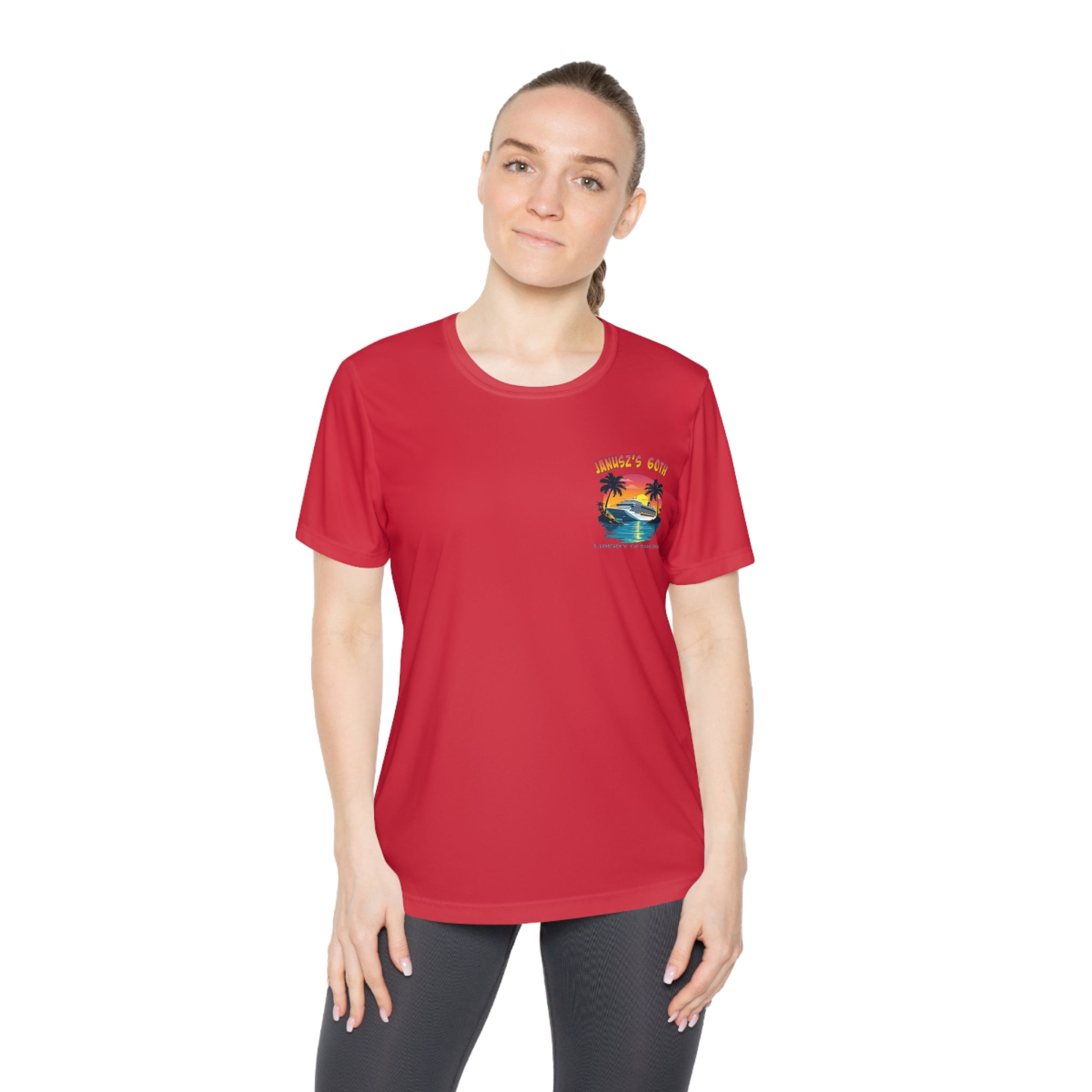 Renee Family Cruise Colorful - Ladies Moisture Wicking Competitor Tee