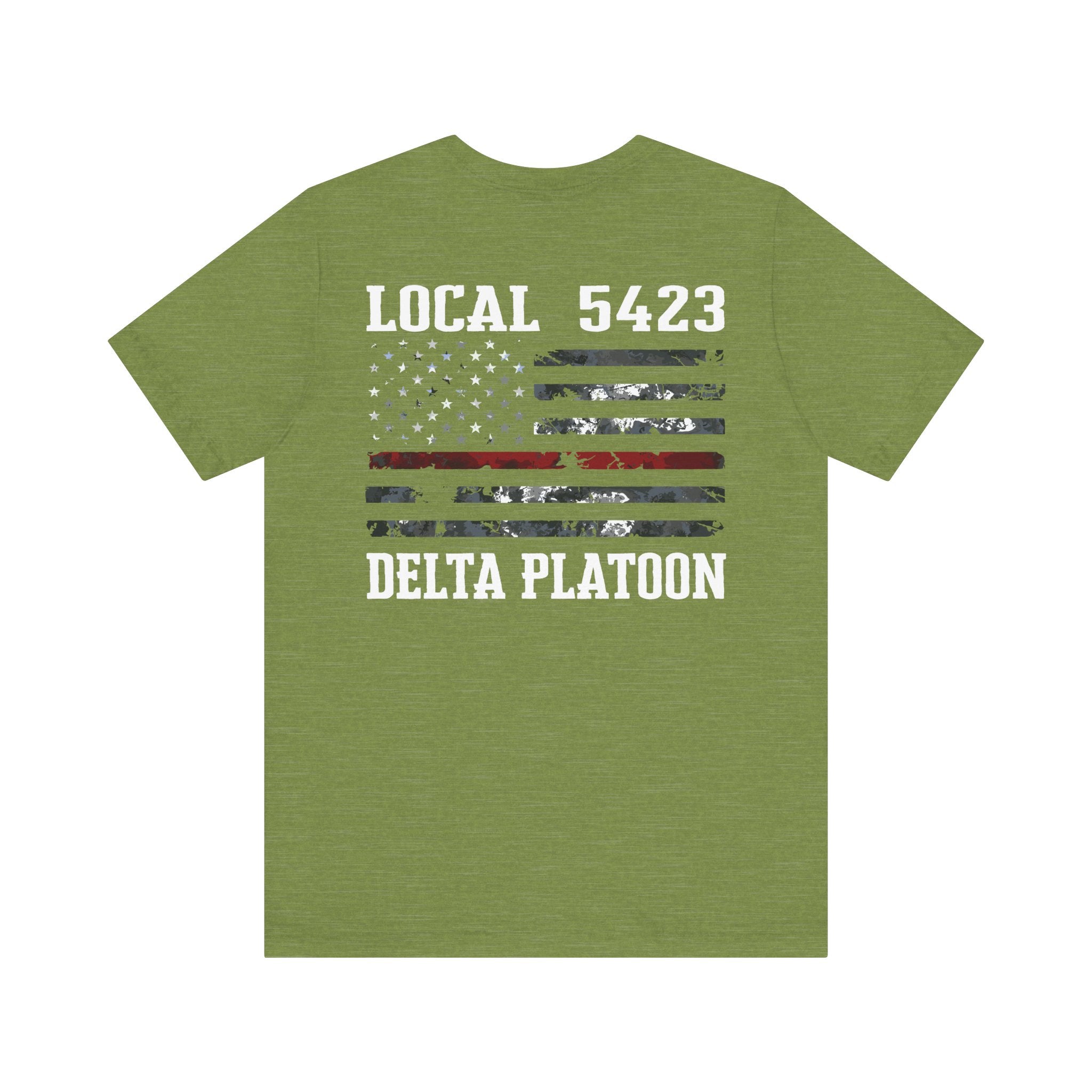 Manheim Township Local Delta Platoon Local white - Bella+Canvas Soft Unisex Tee