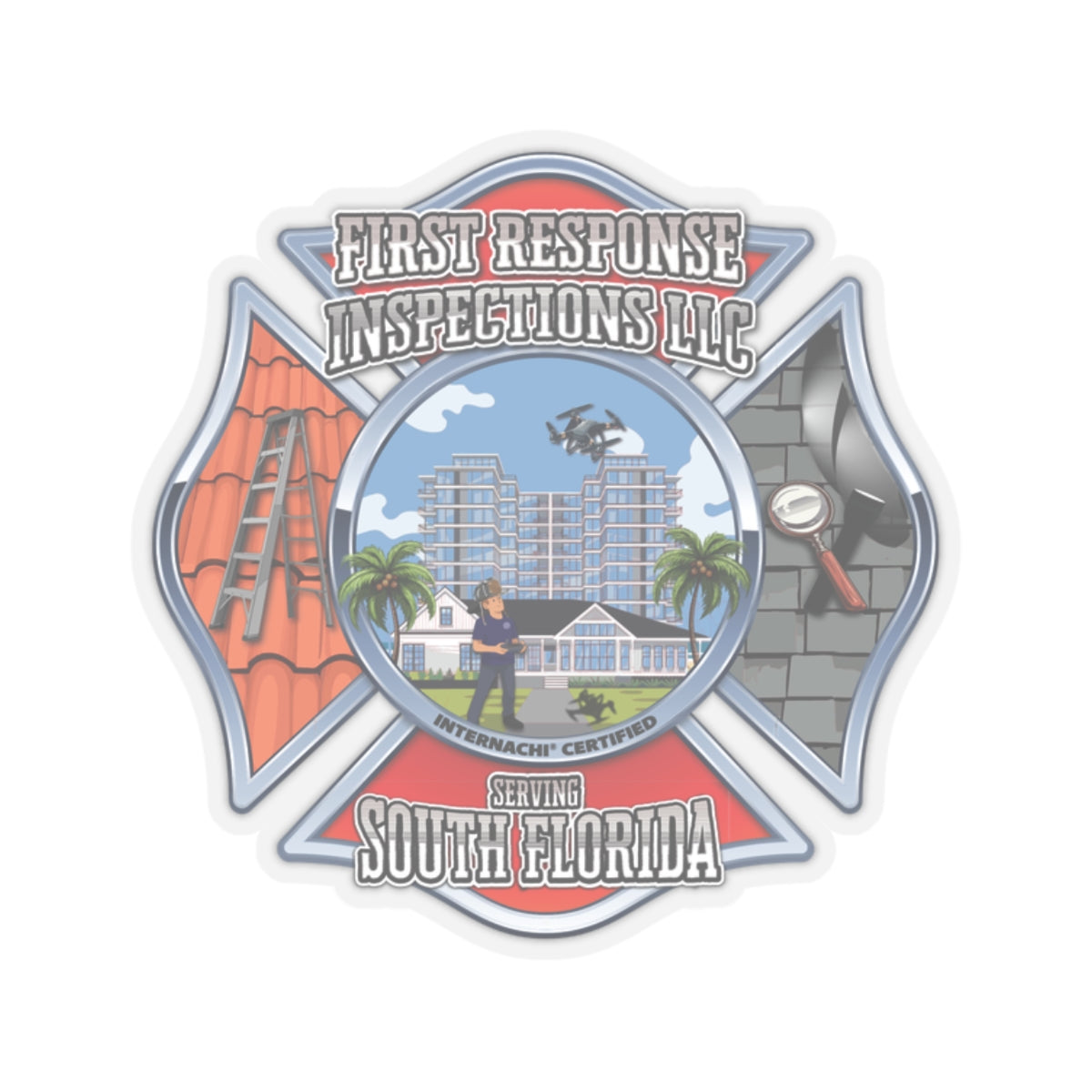 First Response Inspections LLC - Kiss-Cut Stickers