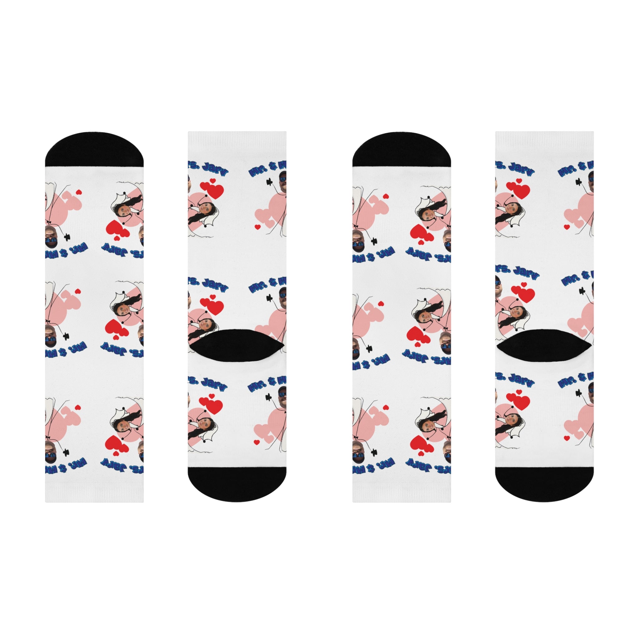 Mr. & Mrs. Jarv - Cushioned Crew Socks