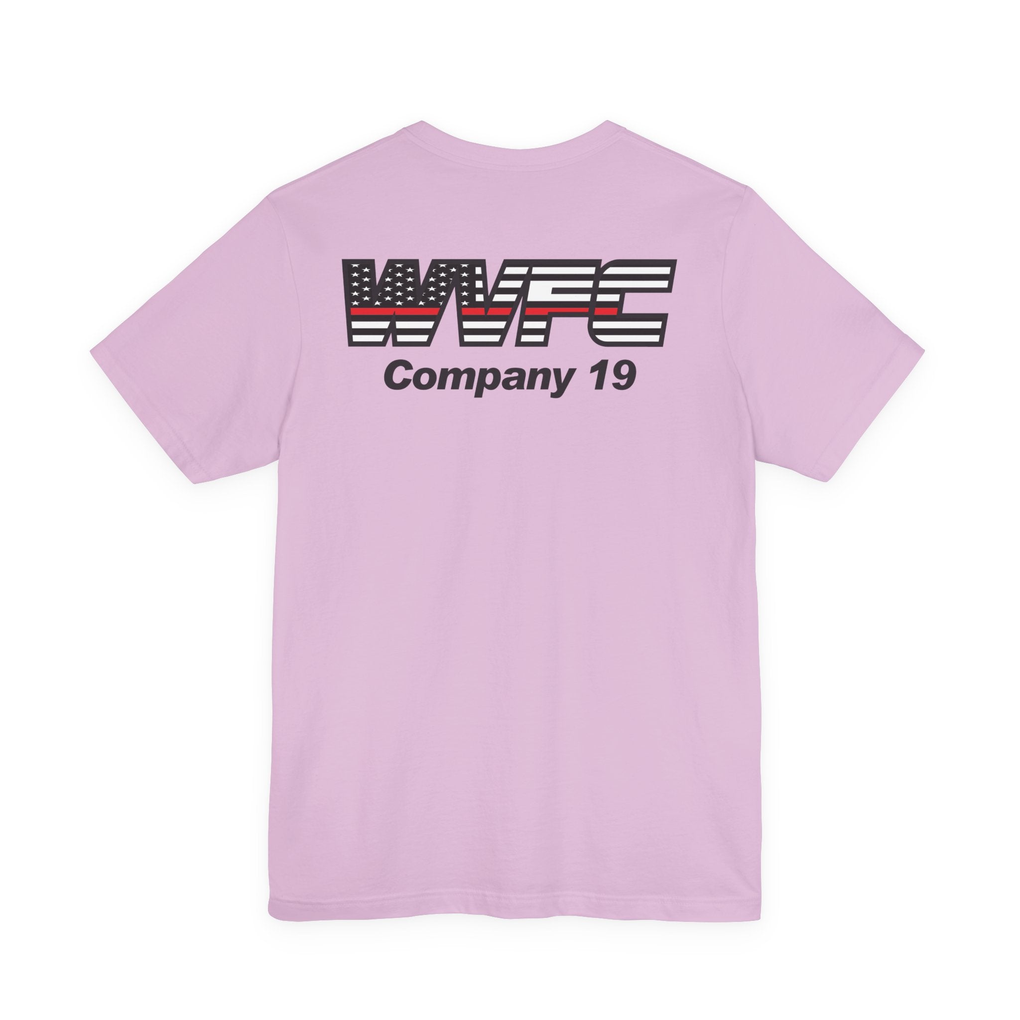 WVFC Goat Version 3 Red Line Flag blk - Unisex Jersey Short Sleeve Tee