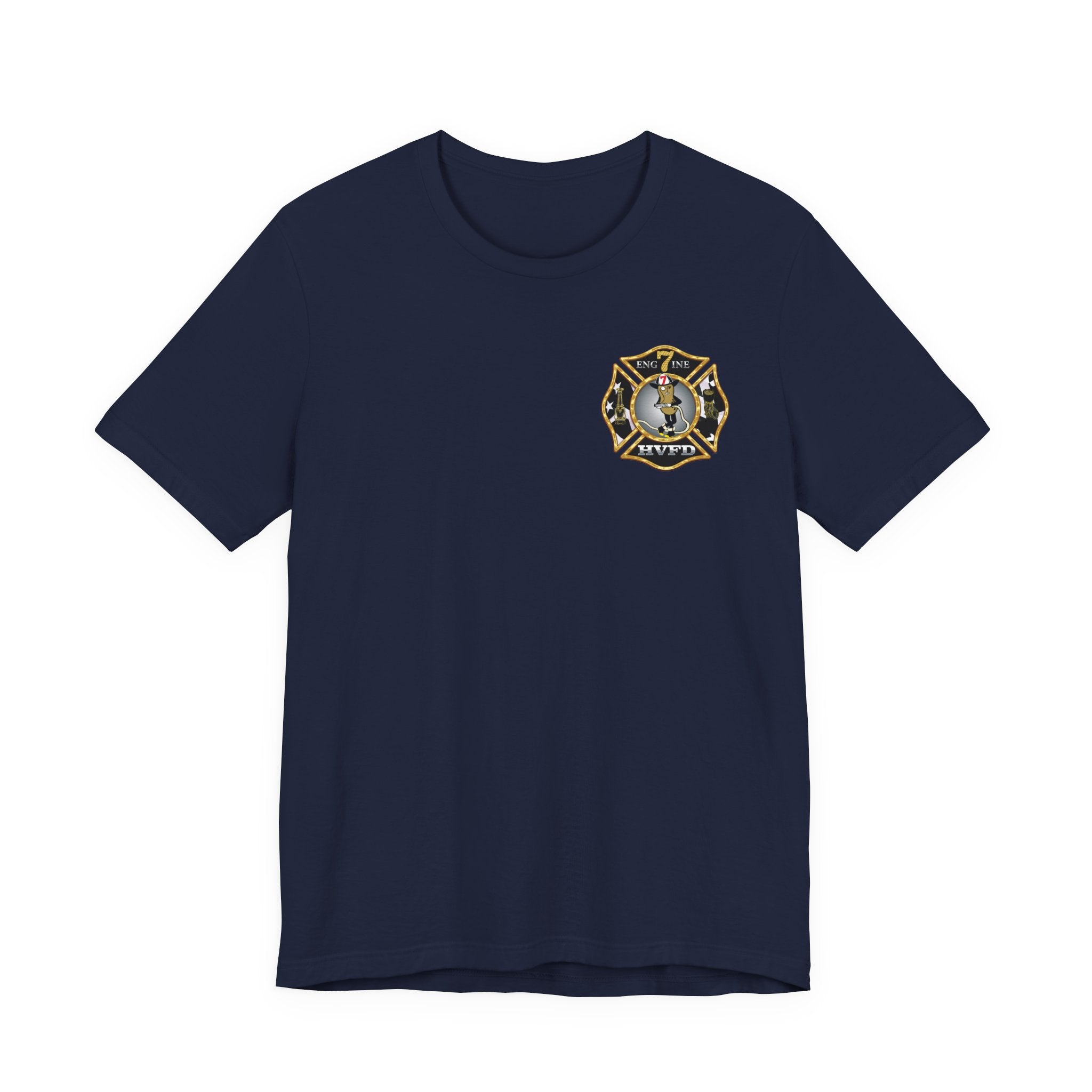 Hollywood MD Vol Fire Eng7ine - Bella+Canvas Soft Unisex Tee