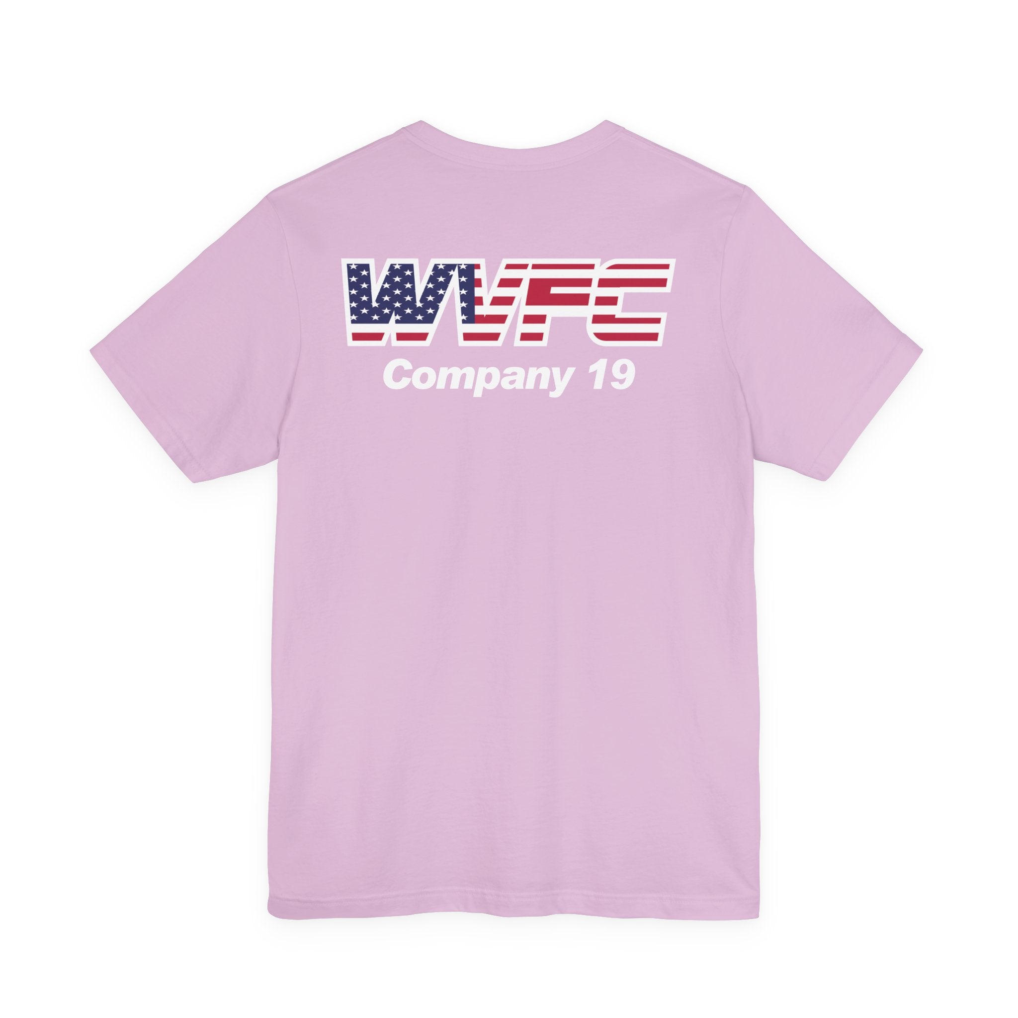 WVFC FD Logo wht US Flag wht- Unisex Jersey Short Sleeve Tee