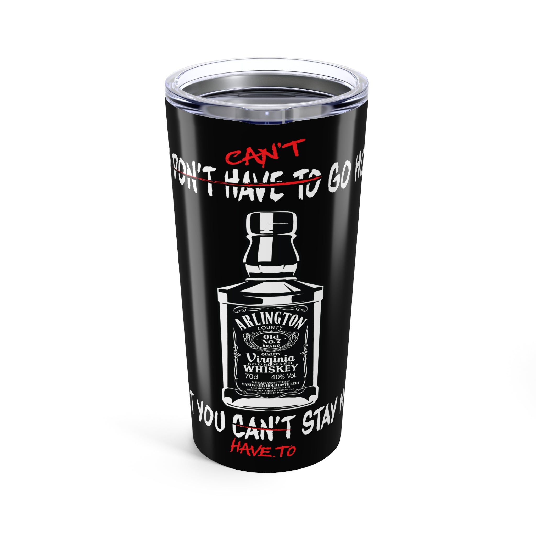 Arlington Whiskey Black Tumbler 20oz