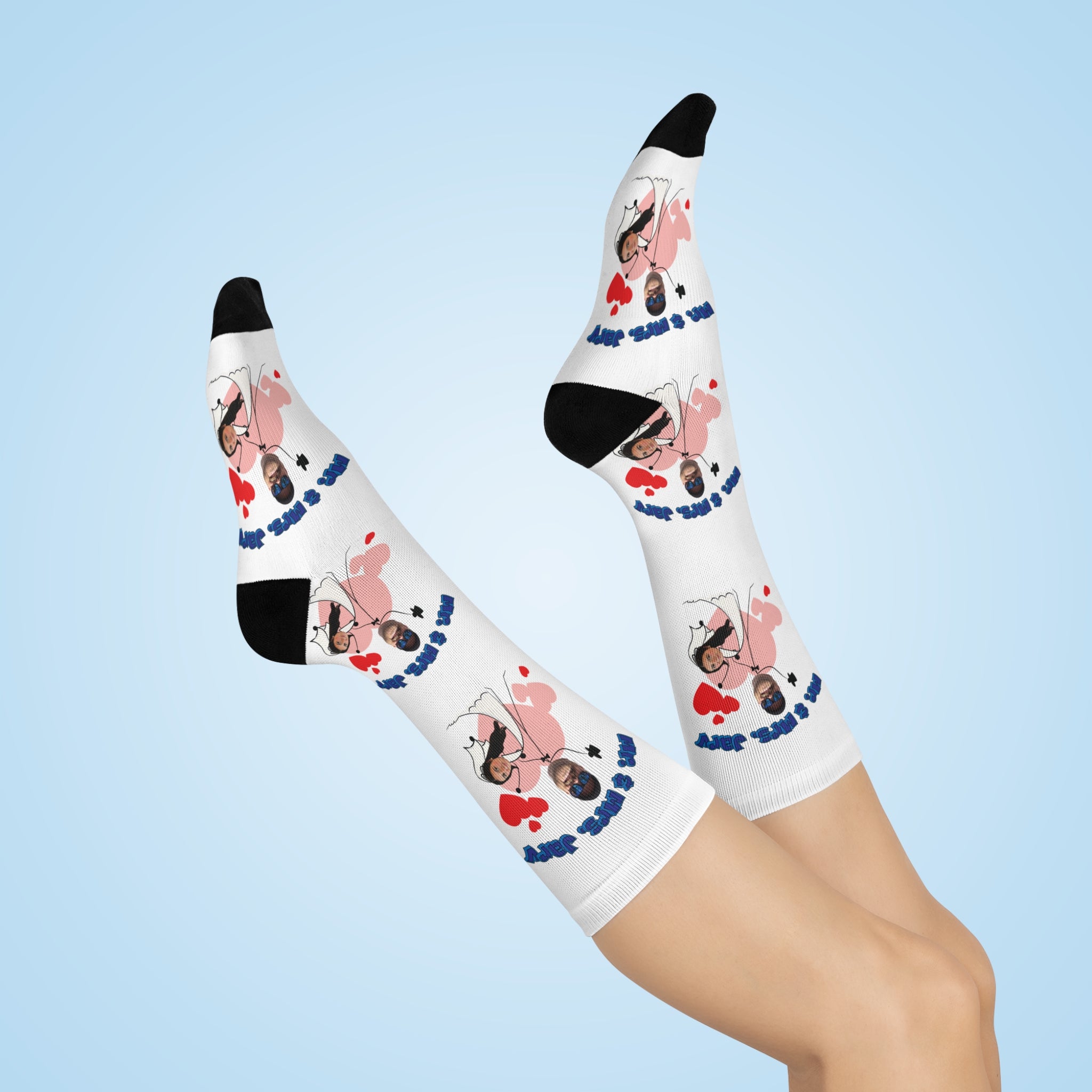 Mr. & Mrs. Jarv - Cushioned Crew Socks