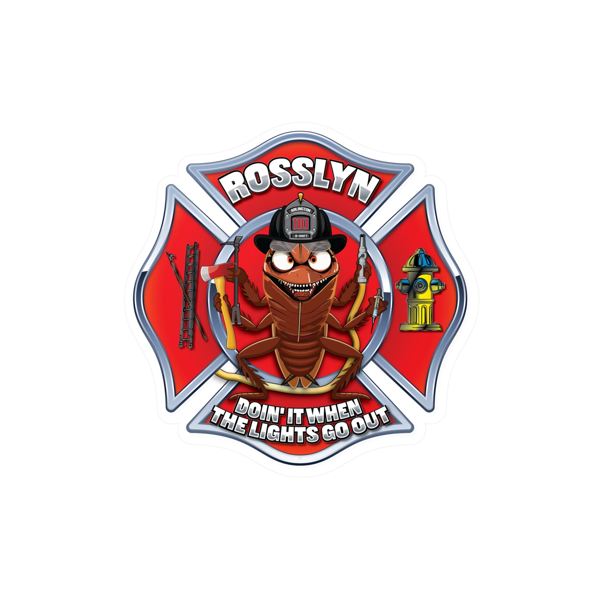 Kiss-Cut Vinyl Decals - Arlington Station 10 B-Shift Maltese