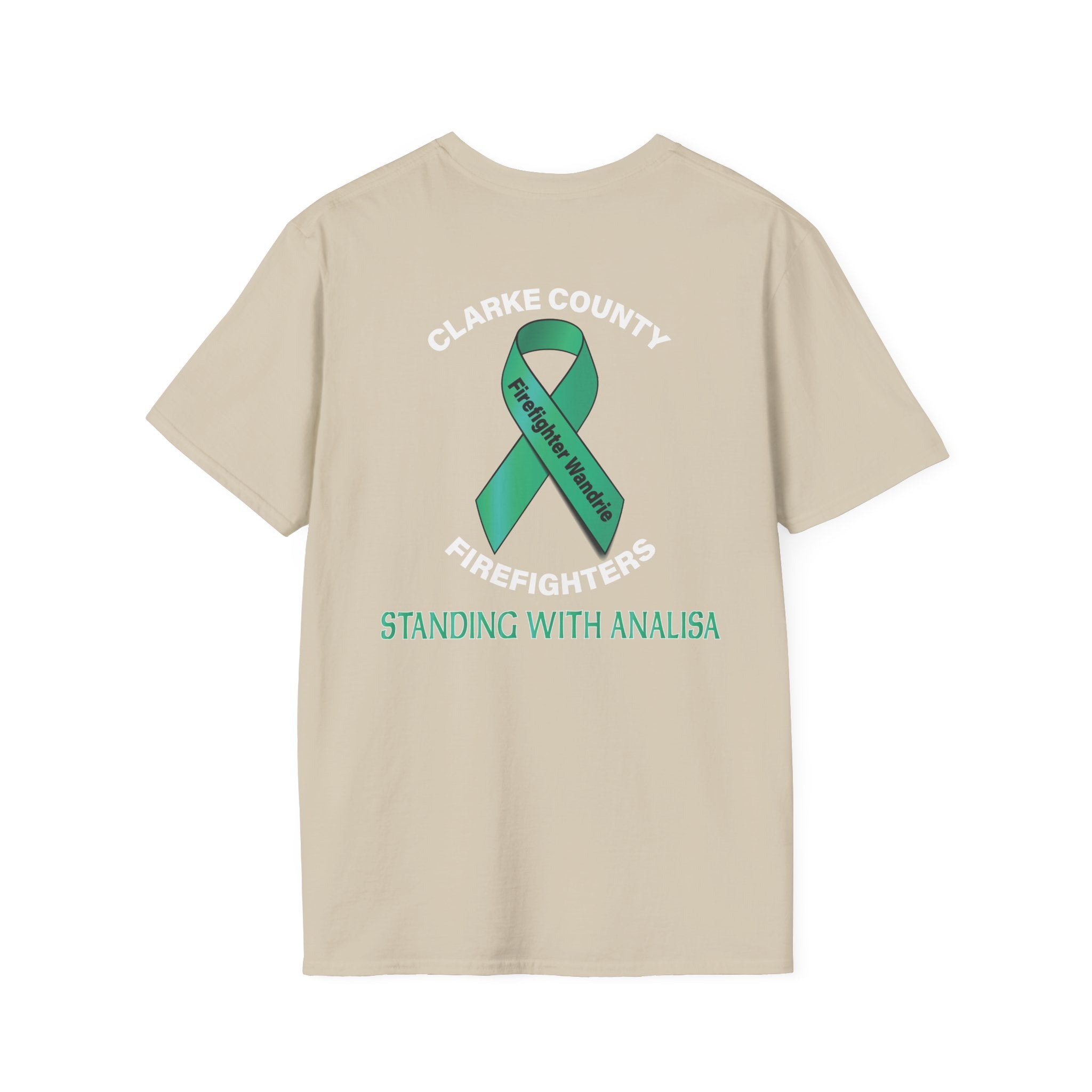 Clark County Firefighter Wandrie Support - Gildan Soft Cotton Softstyle T-Shirt