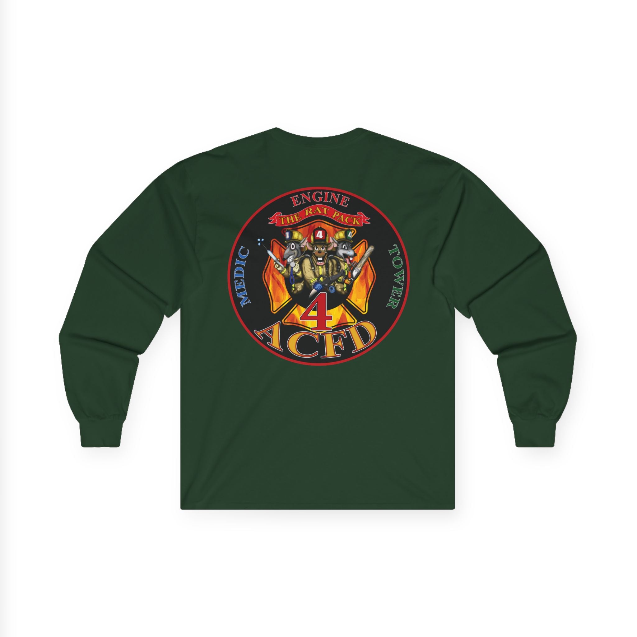ACFD Rat Pack Engine 4 Shirt - Unisex Ultra Cotton Long Sleeve Tee