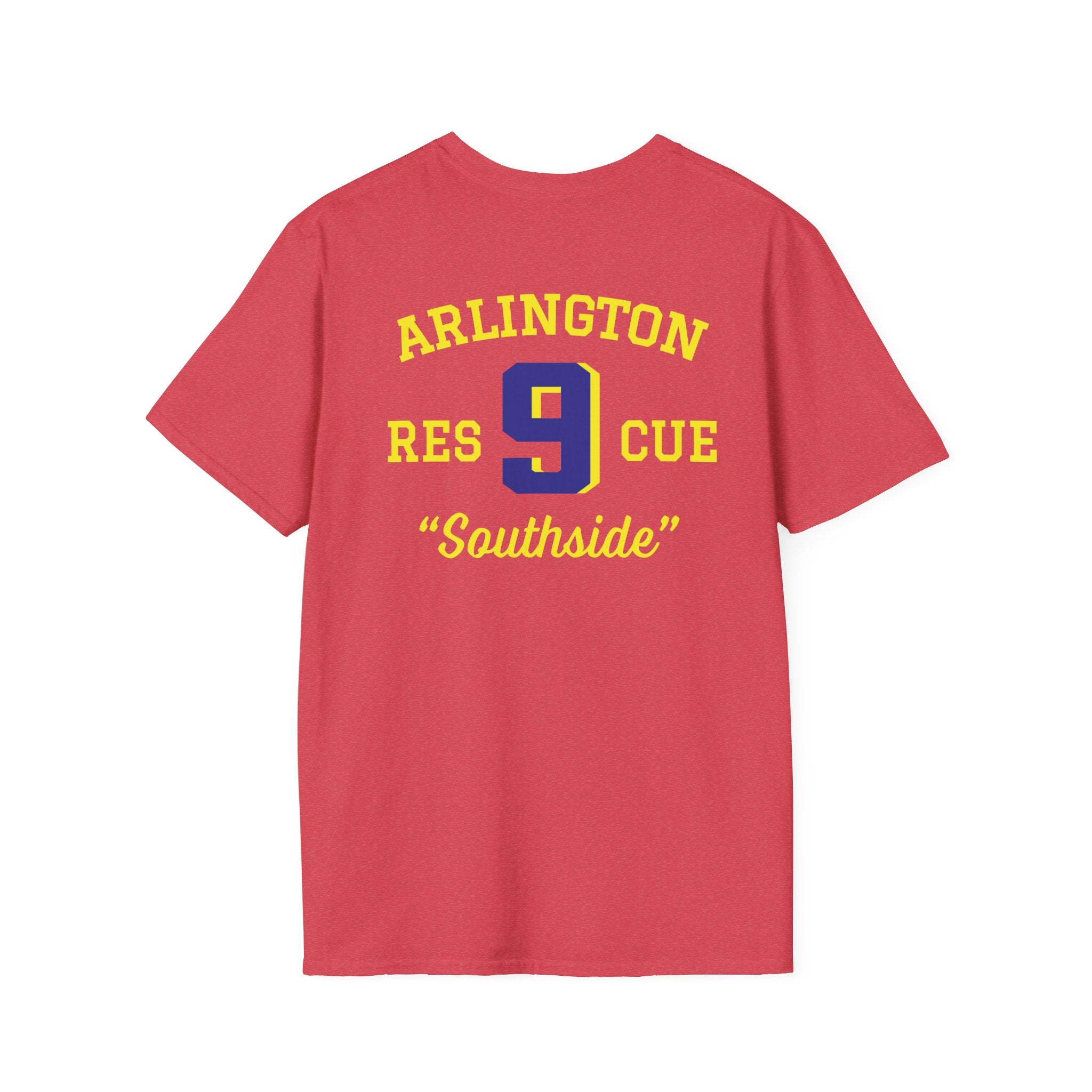 Station 9 Taz Front / Officer Rescue 9 back - Gildan Soft Cotton Softstyle T-Shirt