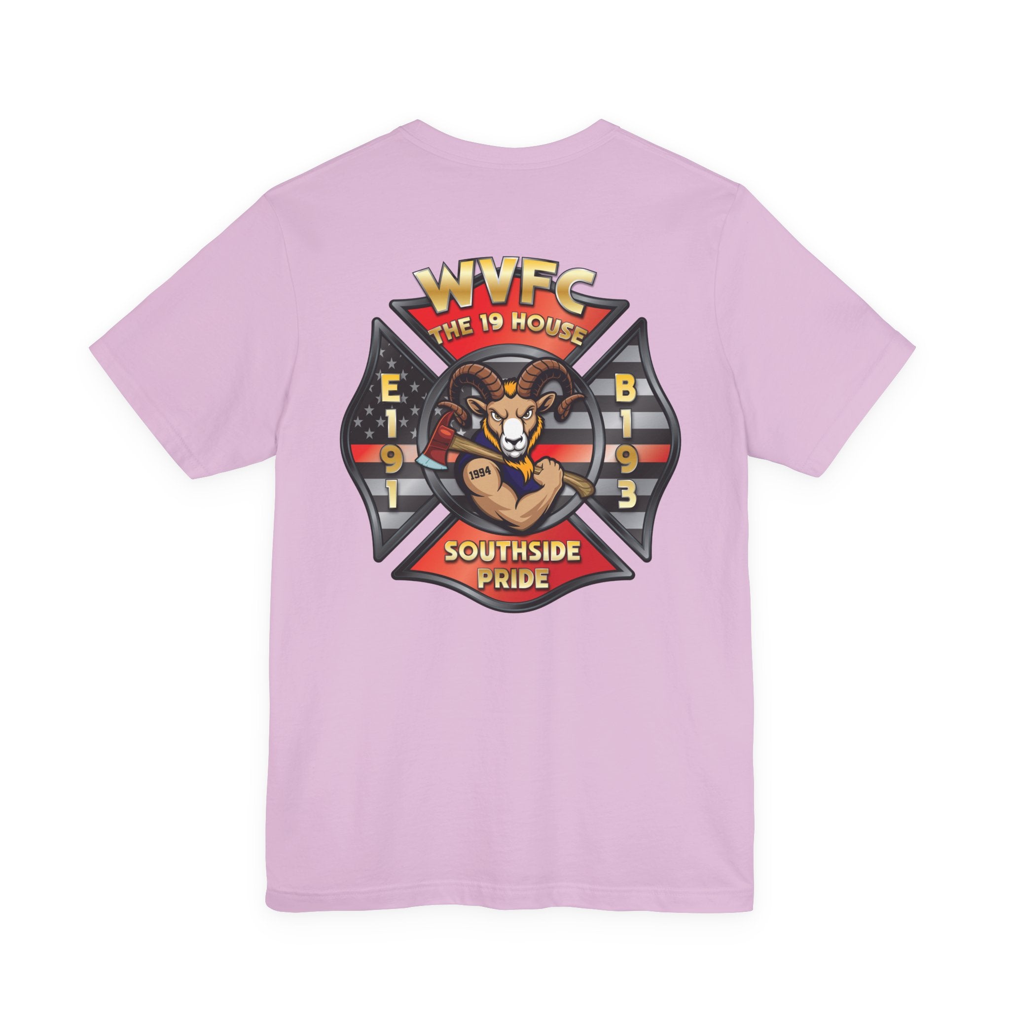 WVFC Goat Version 4 Goat Back - Unisex Jersey Short Sleeve Tee