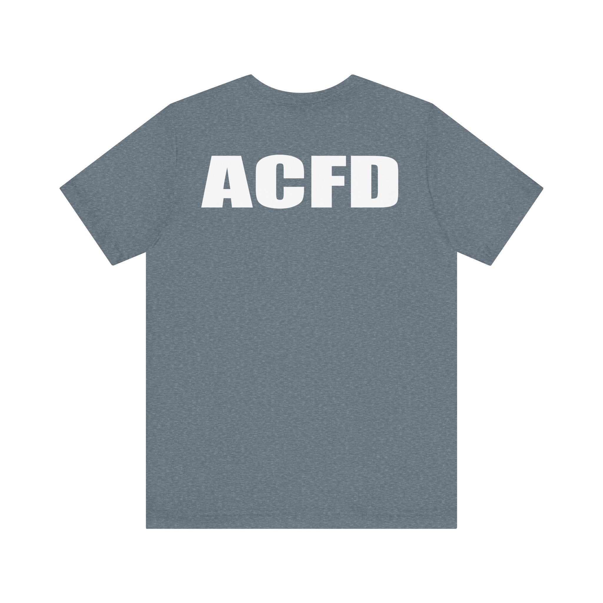 Station 3 Rhino Logo Firefighter Back - Bella+Canvas Soft Unisex Tee-