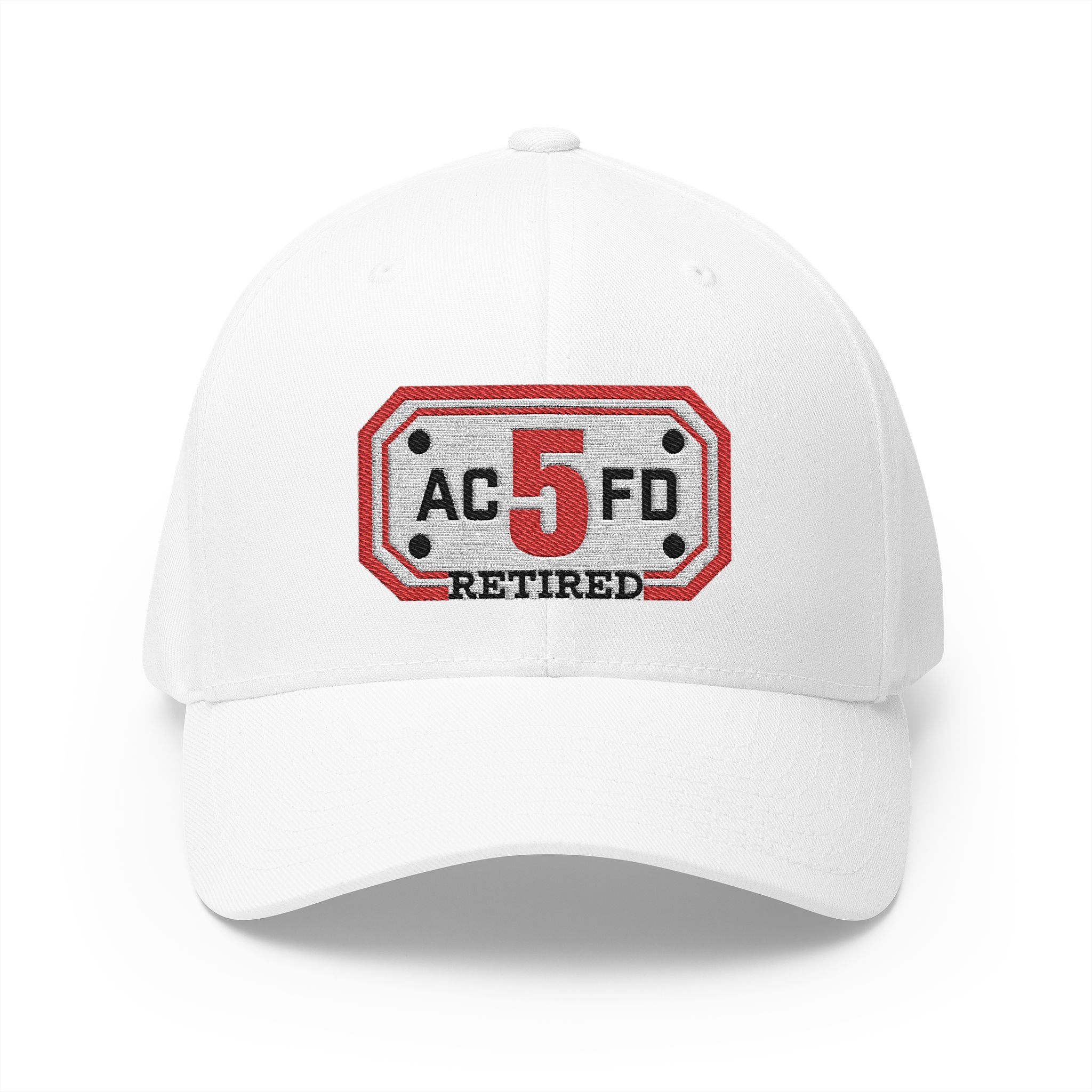 Retired Arlington Engine 5 - FLEXFIT Closed-Back Structured Cap (Embroidery)